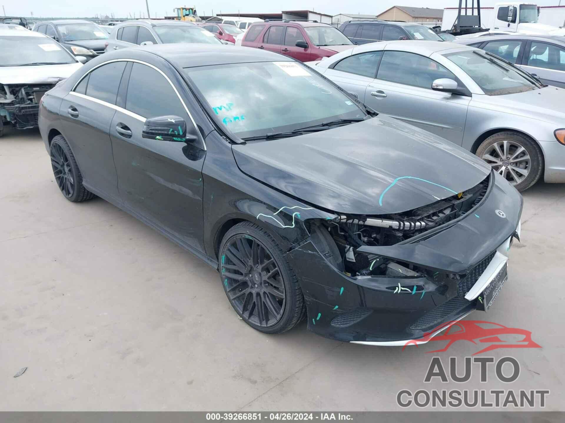 MERCEDES-BENZ CLA 250 2018 - WDDSJ4EB4JN643596