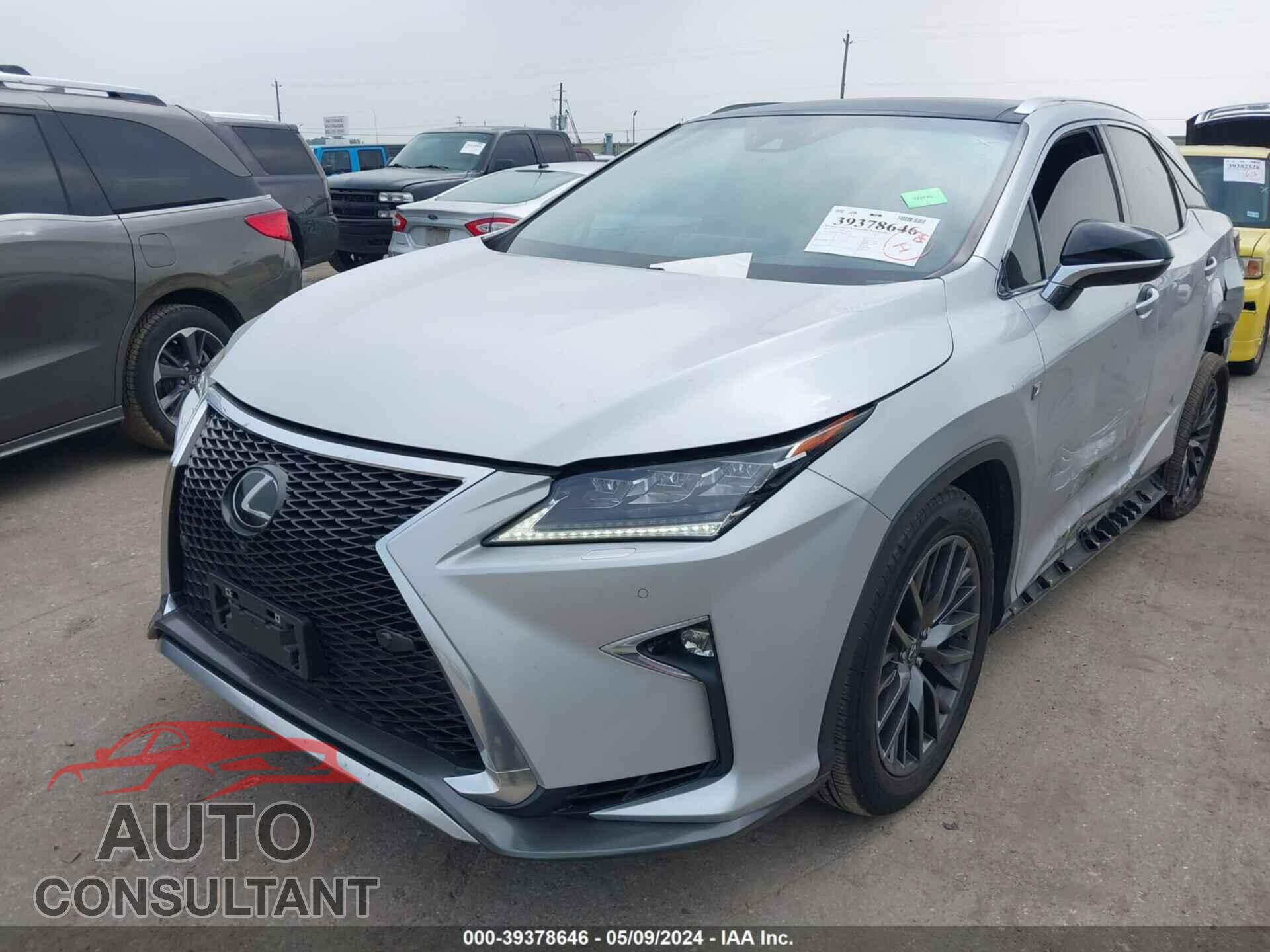LEXUS RX 2017 - 2T2BZMCAXHC123053