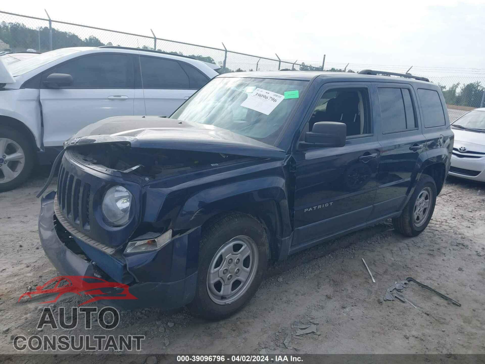 JEEP PATRIOT 2017 - 1C4NJPBB2HD158564