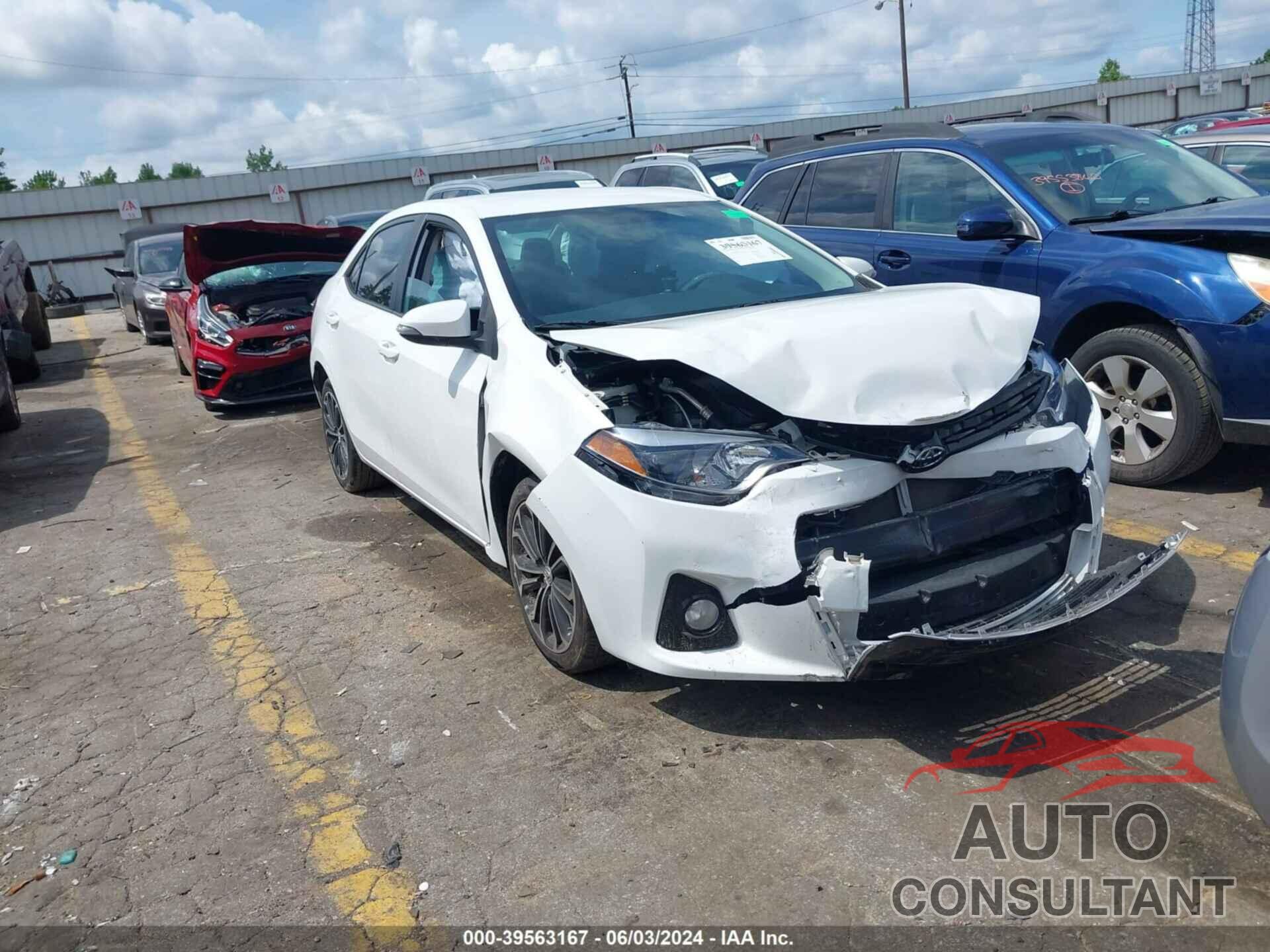 TOYOTA COROLLA 2016 - 5YFBURHE8GP375829