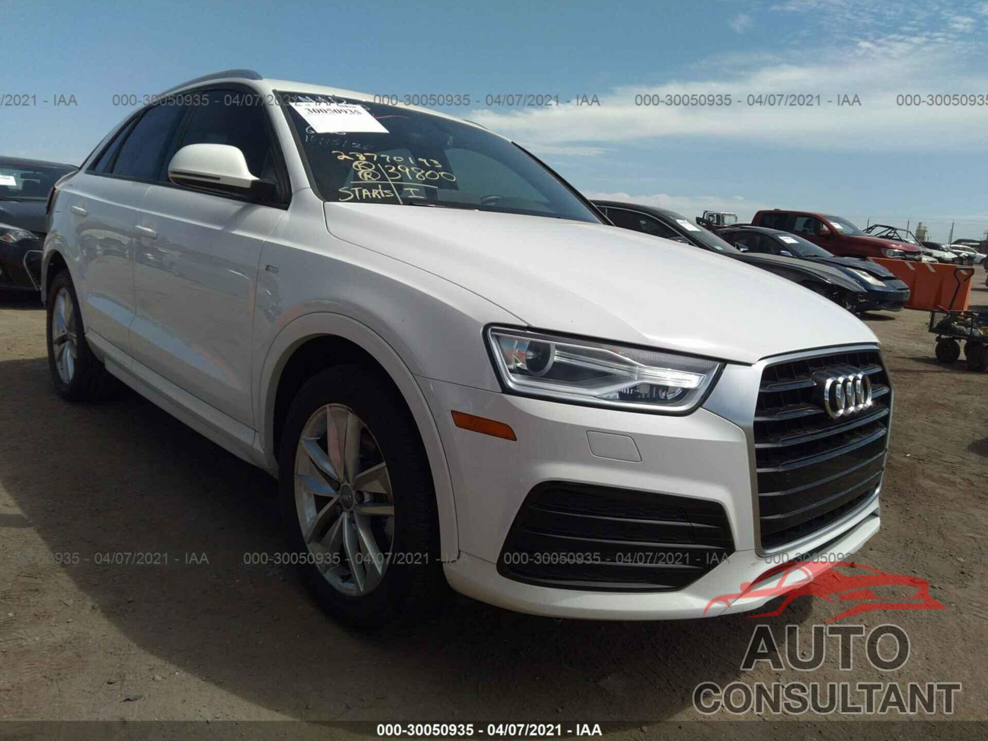 AUDI Q3 2018 - WA1BCCFS1JR009677