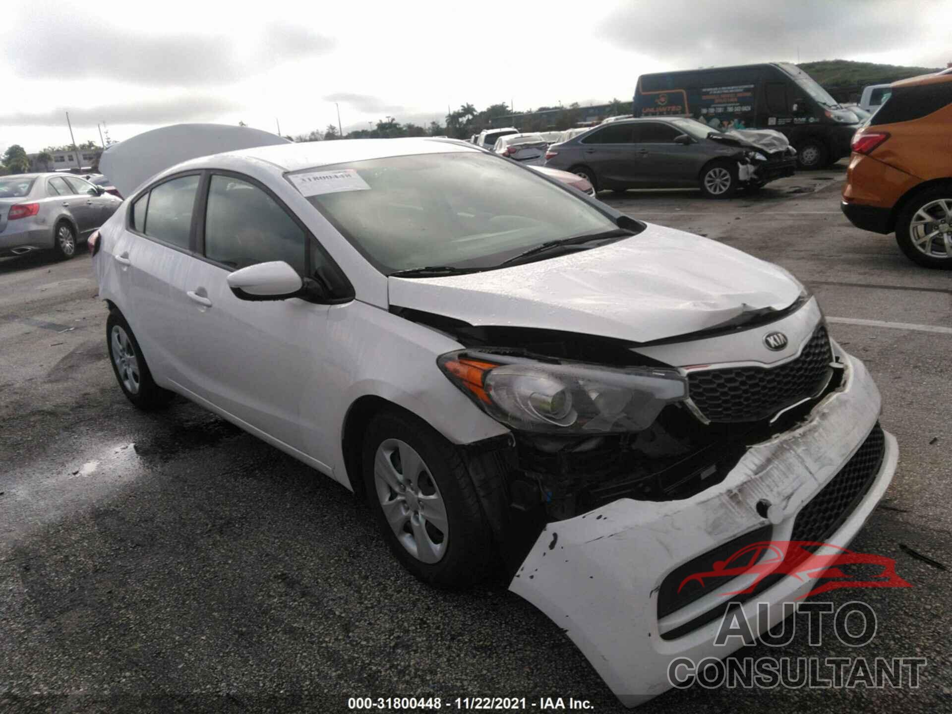 KIA FORTE 2016 - KNAFK4A66G5605620