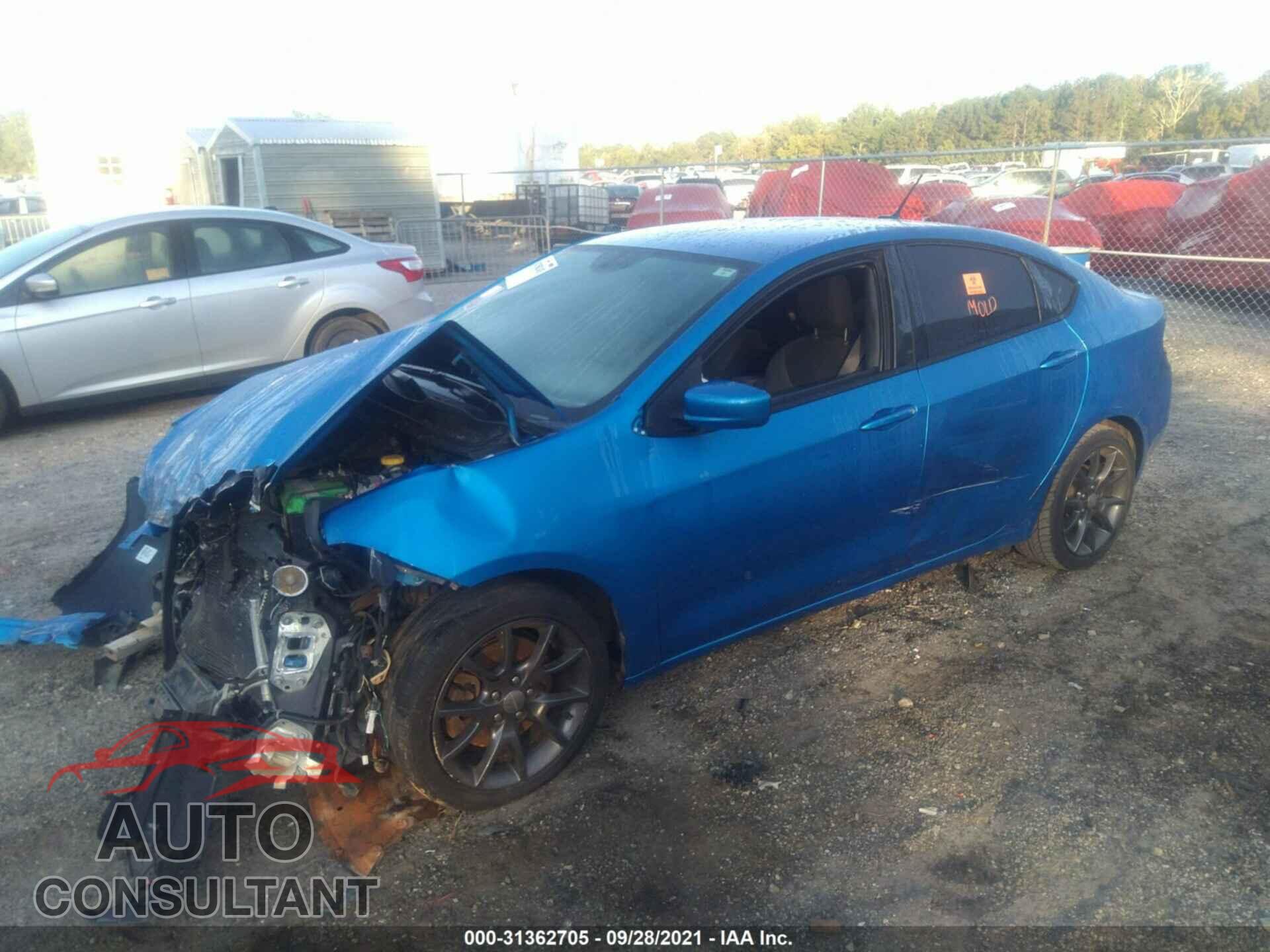 DODGE DART 2016 - 1C3CDFAA9GD585163