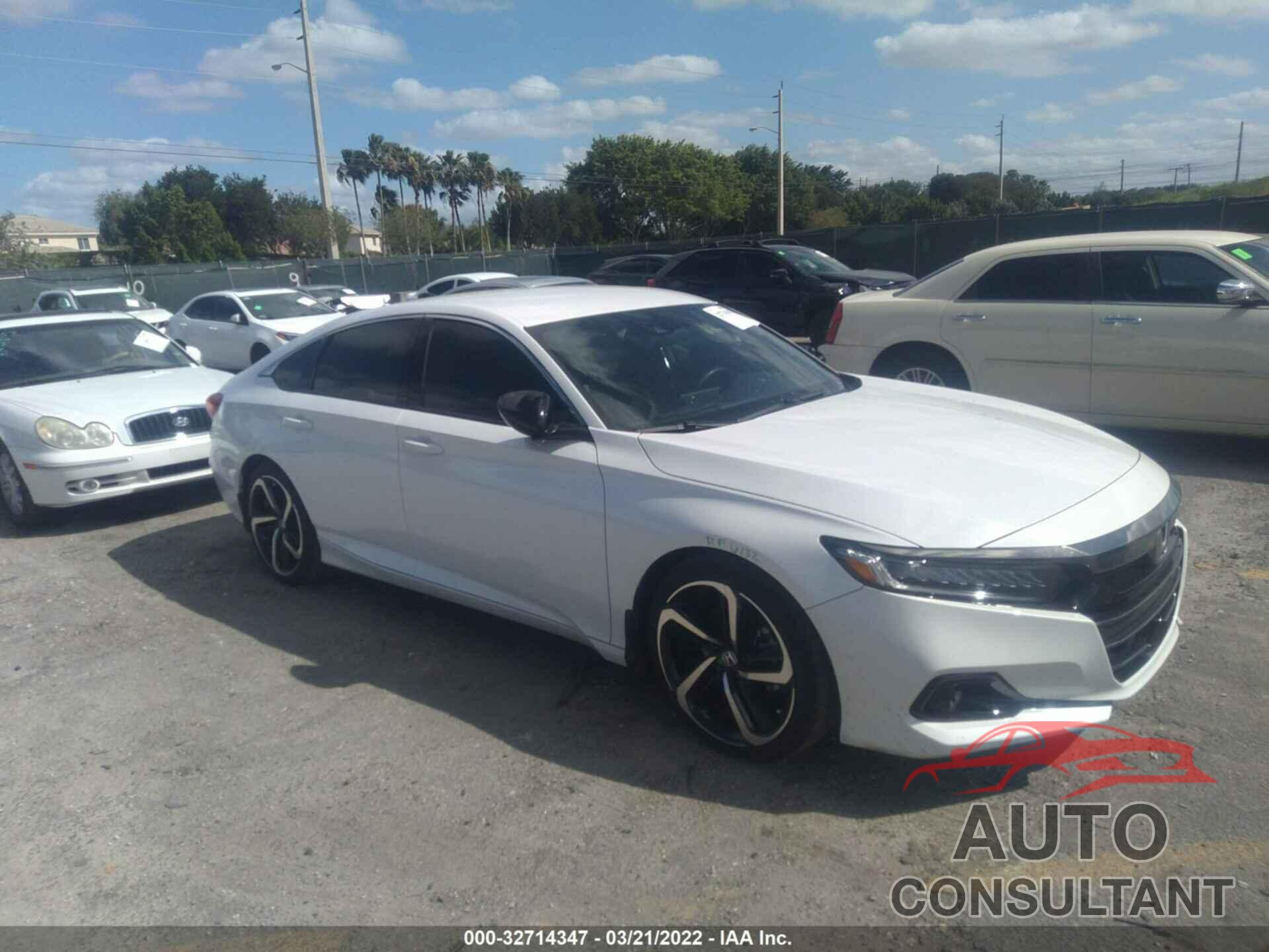 HONDA ACCORD SEDAN 2022 - 1HGCV1F38NA009487