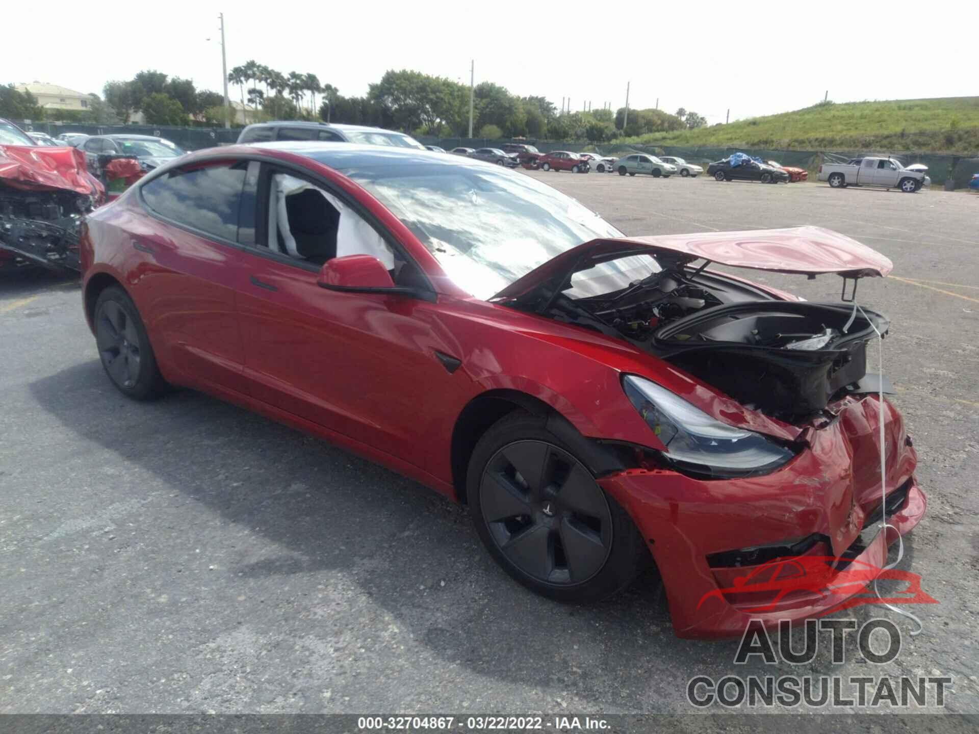 TESLA MODEL 3 2022 - 5YJ3E1EB7NF165969