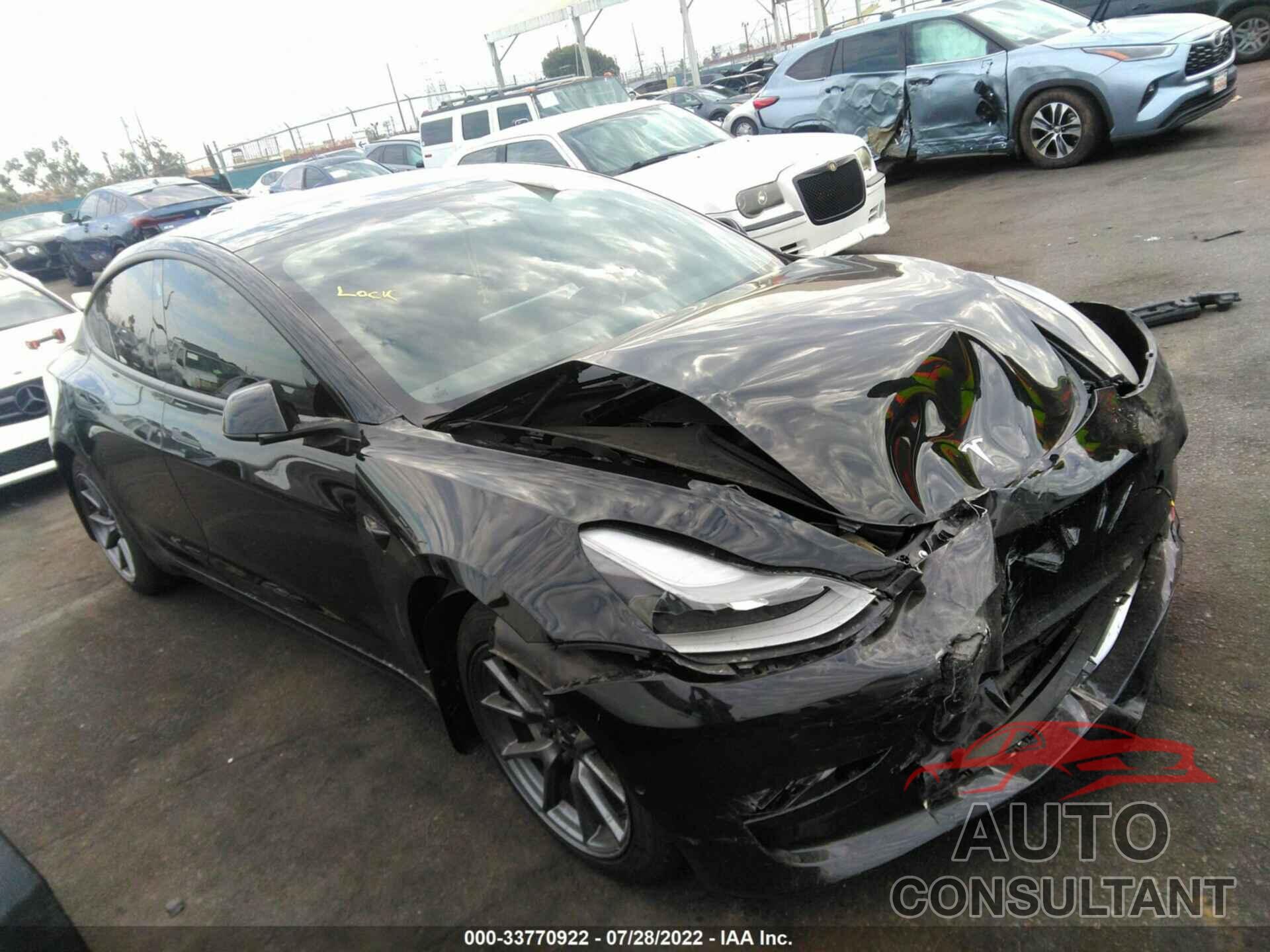 TESLA MODEL 3 2022 - 5YJ3E1EB6NF213140