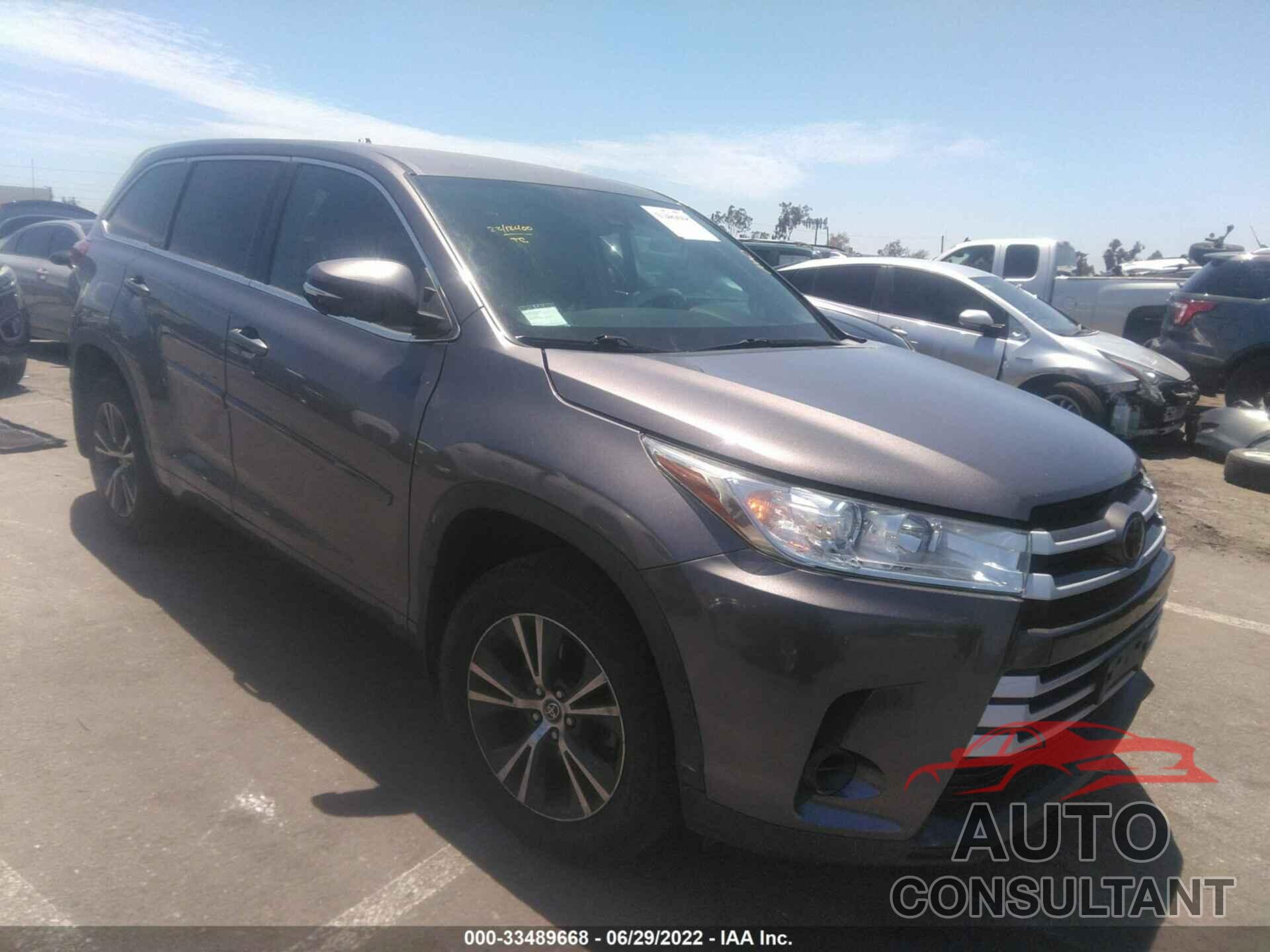 TOYOTA HIGHLANDER 2017 - 5TDZZRFH6HS229225