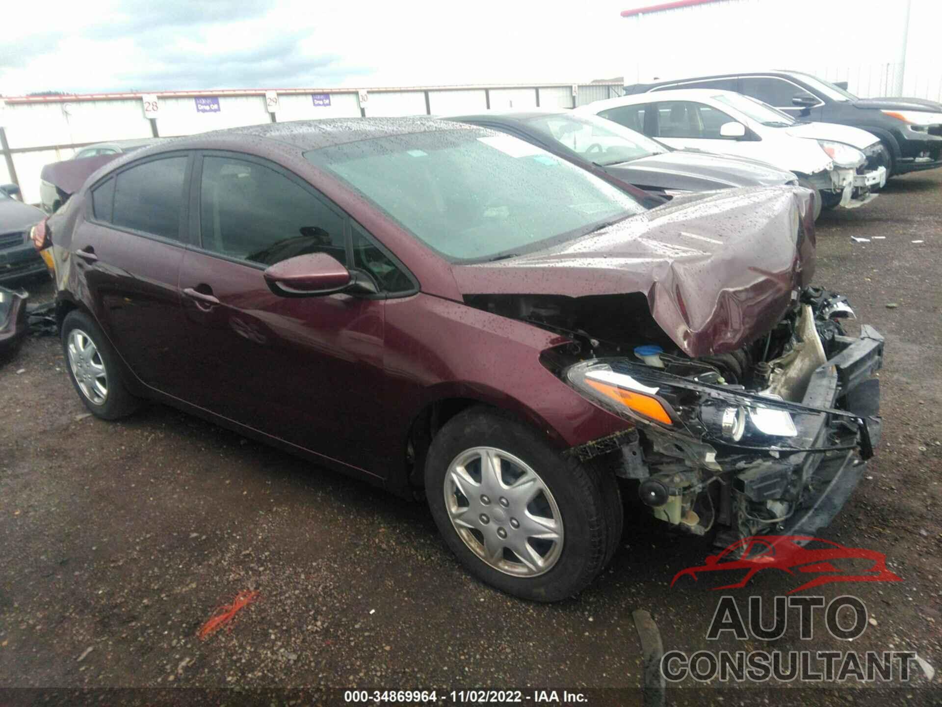 KIA FORTE 2017 - 3KPFK4A70HE020310