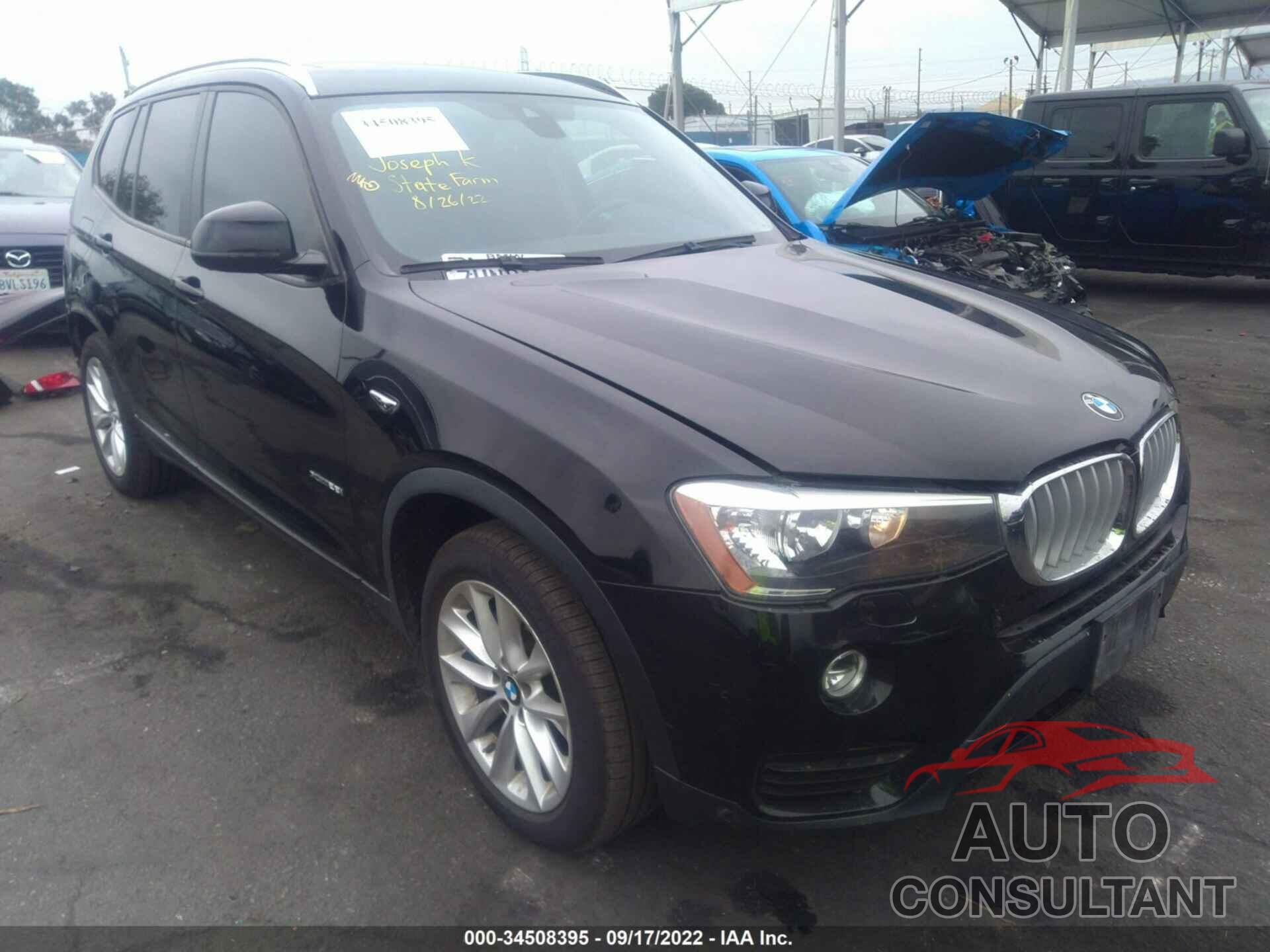 BMW X3 2017 - 5UXWX9C52H0T02479