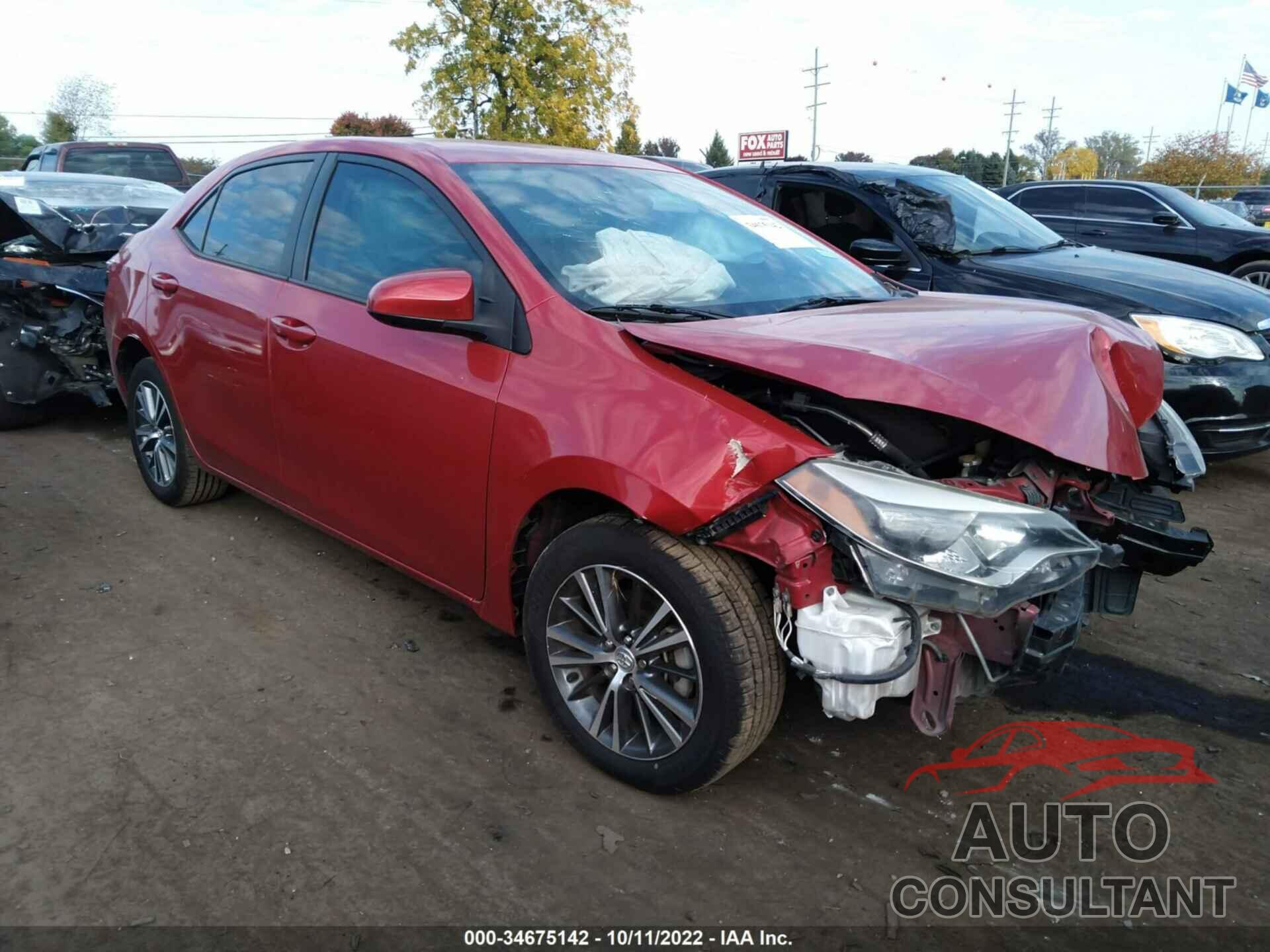 TOYOTA COROLLA 2016 - 5YFBURHE0GP423873