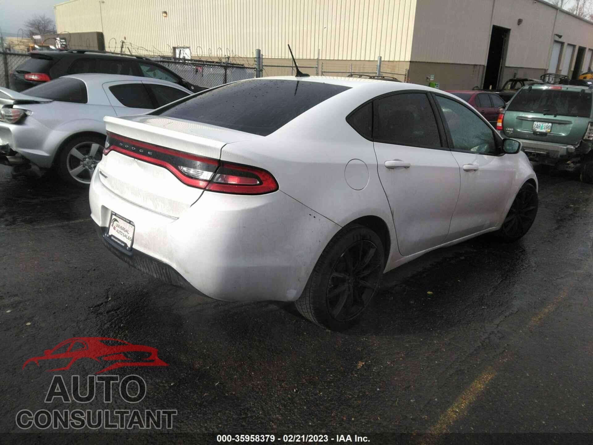 DODGE DART 2015 - 1C3CDFBB3FD129097