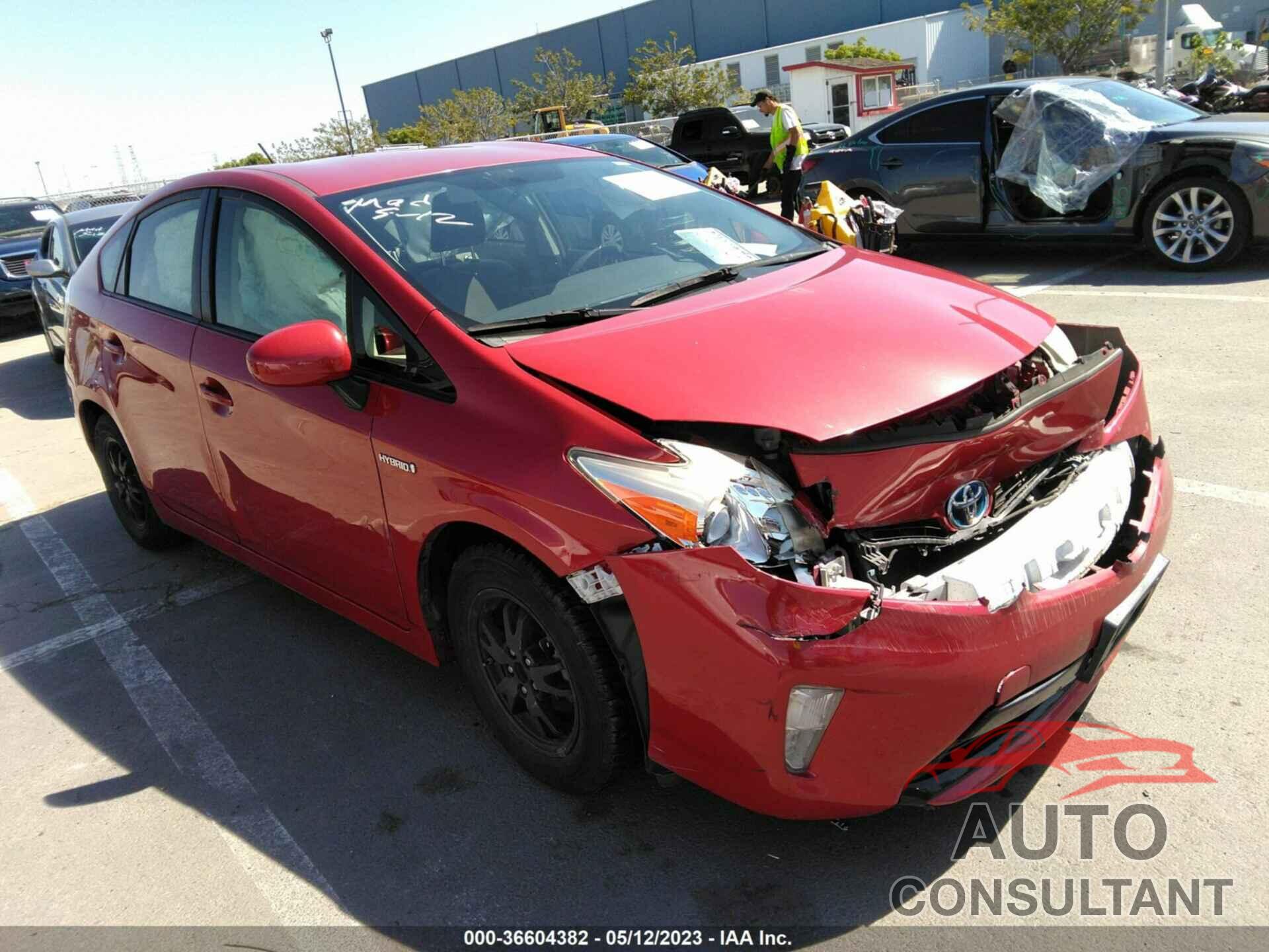 TOYOTA PRIUS 2015 - JTDKN3DUXF1989002