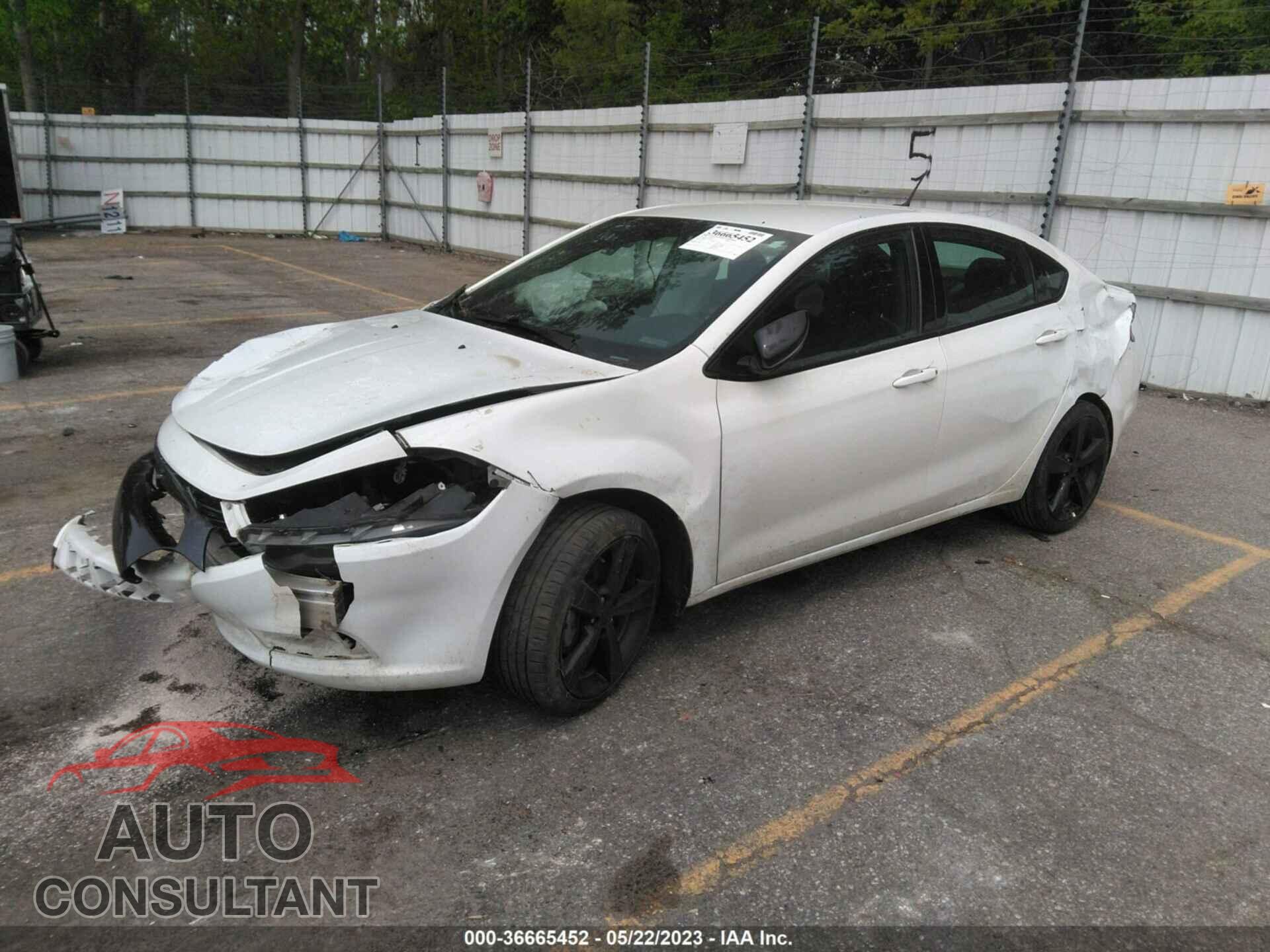 DODGE DART 2015 - 1C3CDFBB8FD345401