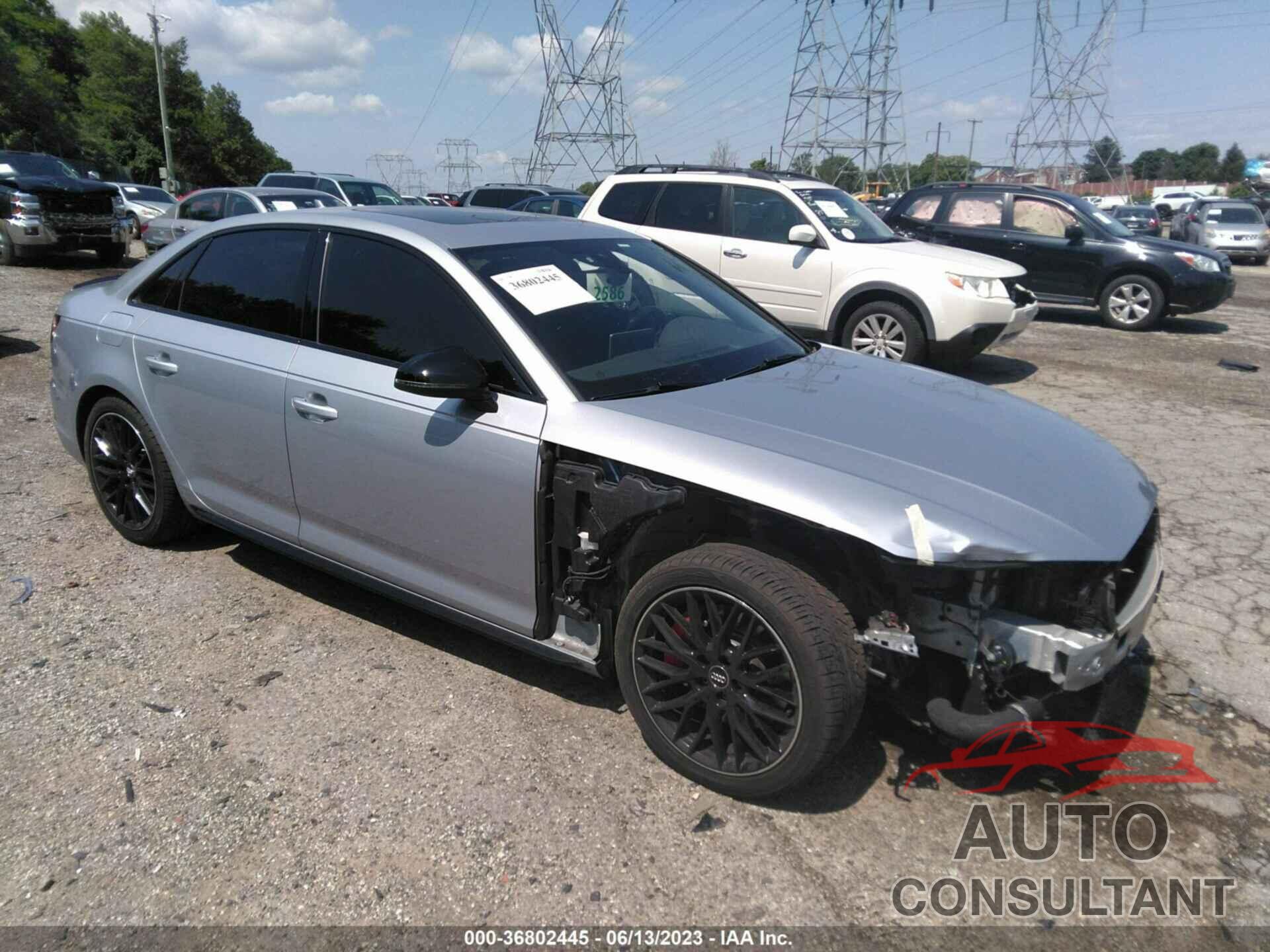 AUDI A4 2018 - WAUENAF46JA055598