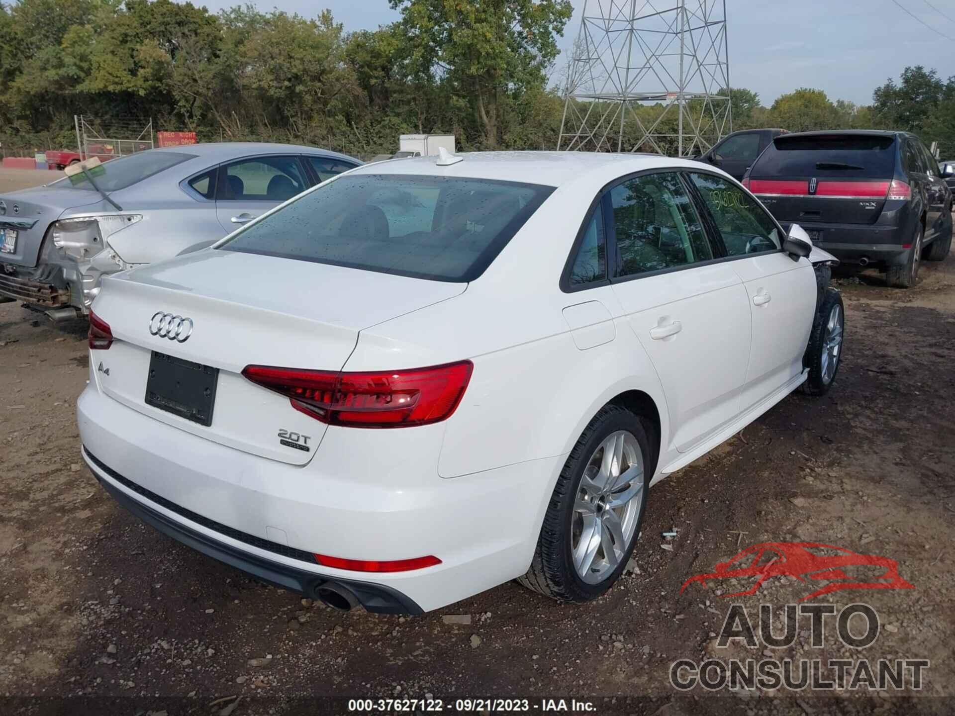 AUDI A4 2017 - WAUDNAF44HN045148