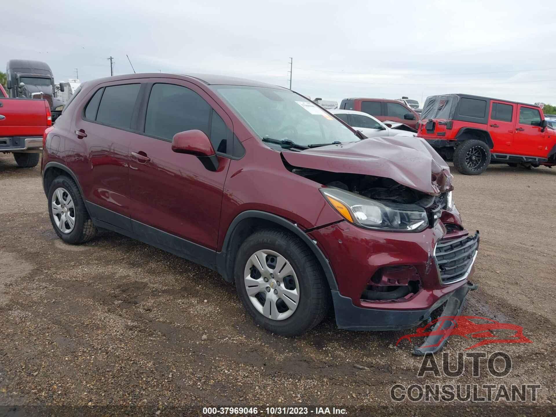 CHEVROLET TRAX 2017 - 3GNCJKSB6HL251454