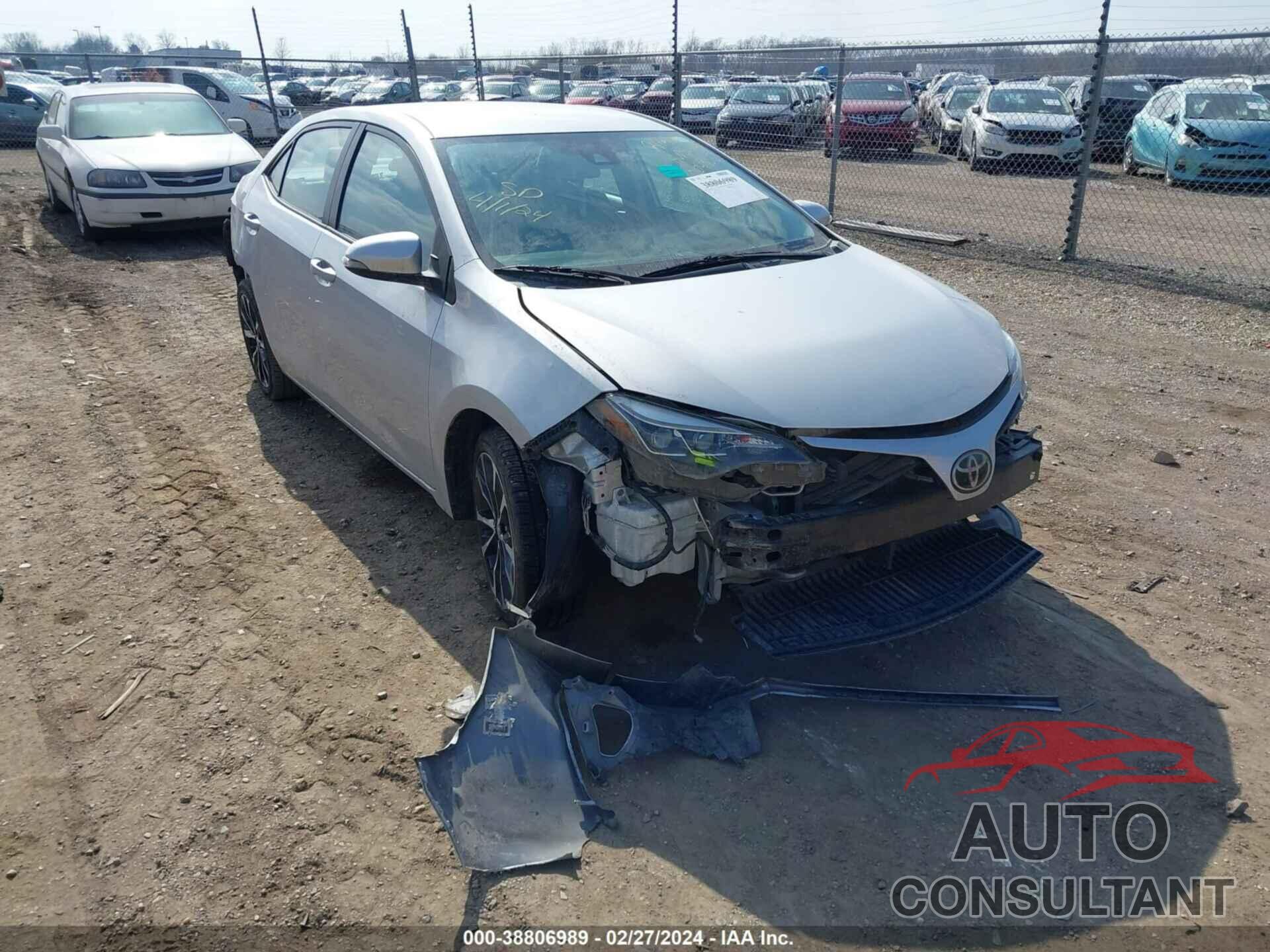 TOYOTA COROLLA 2018 - 2T1BURHE1JC004938