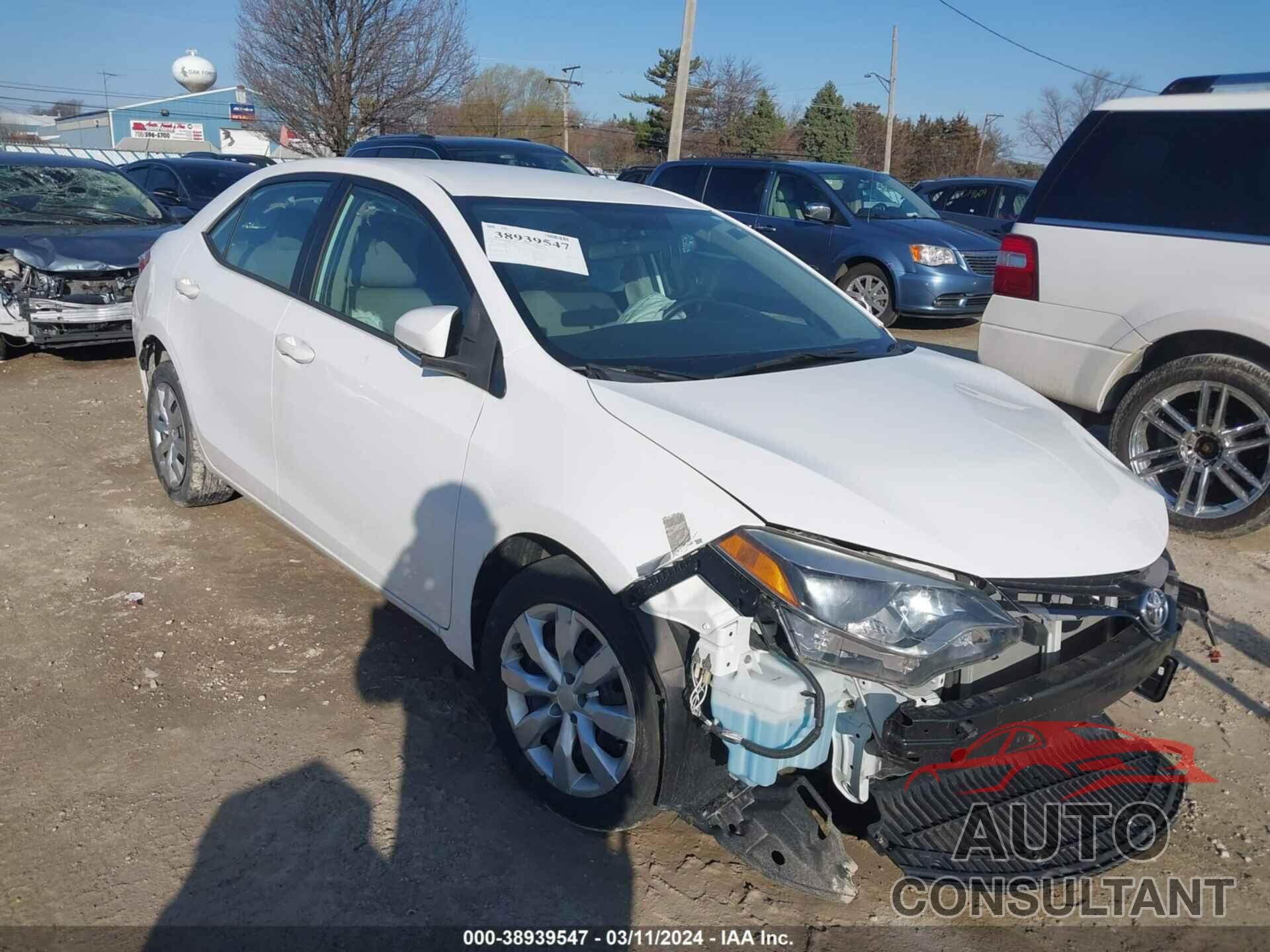 TOYOTA COROLLA 2016 - 2T1BURHEXGC741936