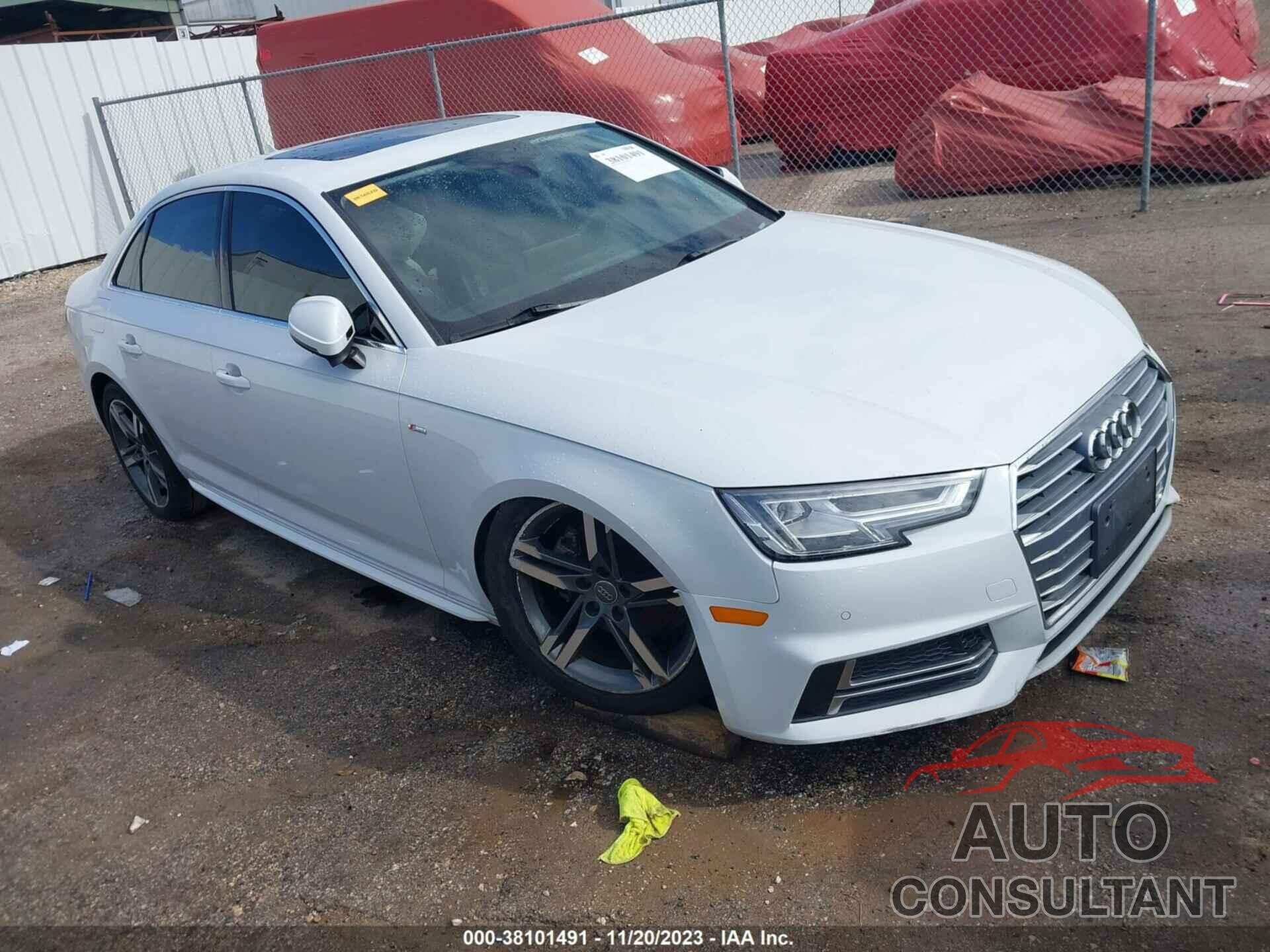 AUDI A4 2018 - WAULMAF47JA227776