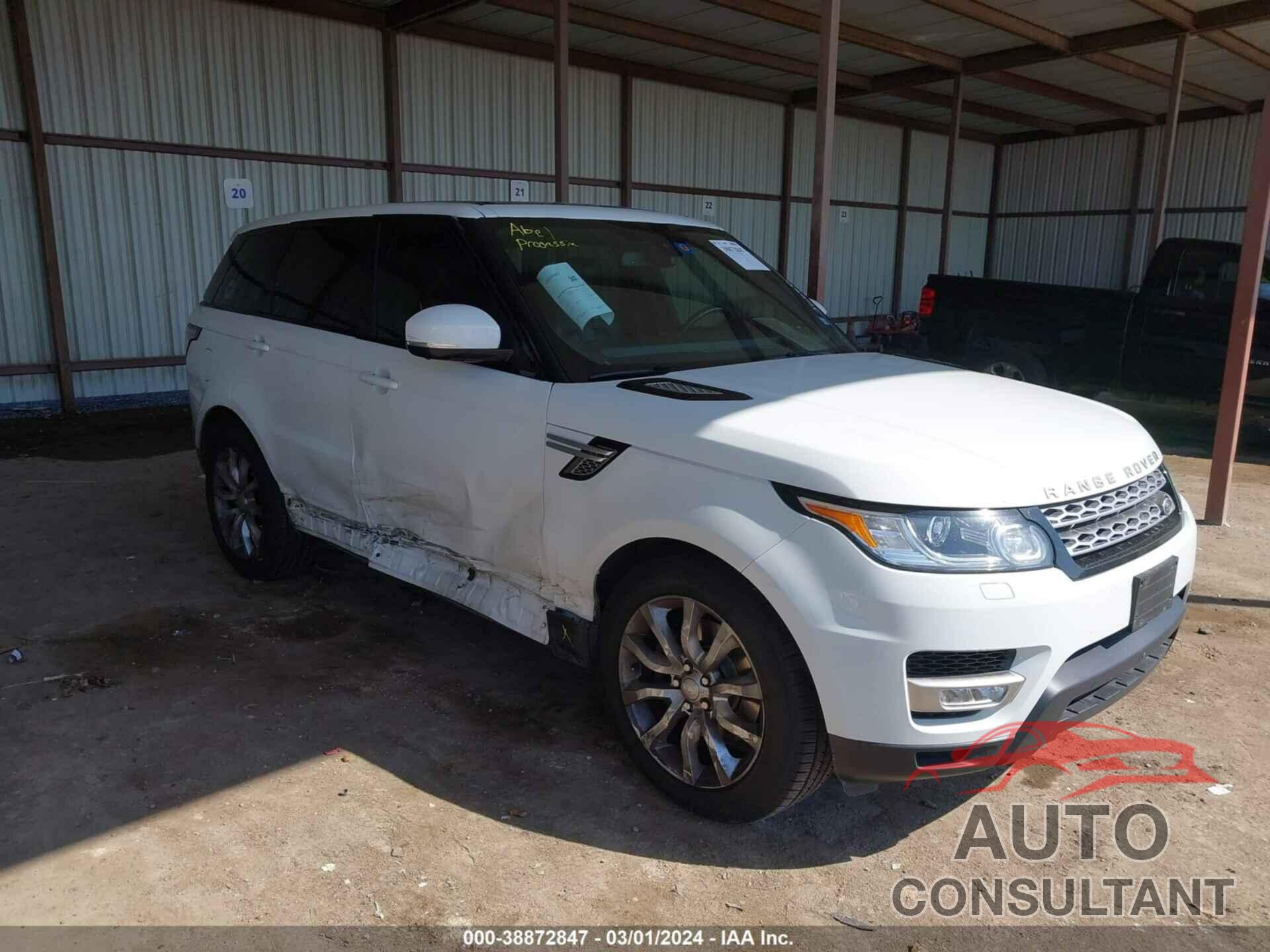 LAND ROVER RANGE ROVER SPORT 2016 - SALWR2VFXGA573543