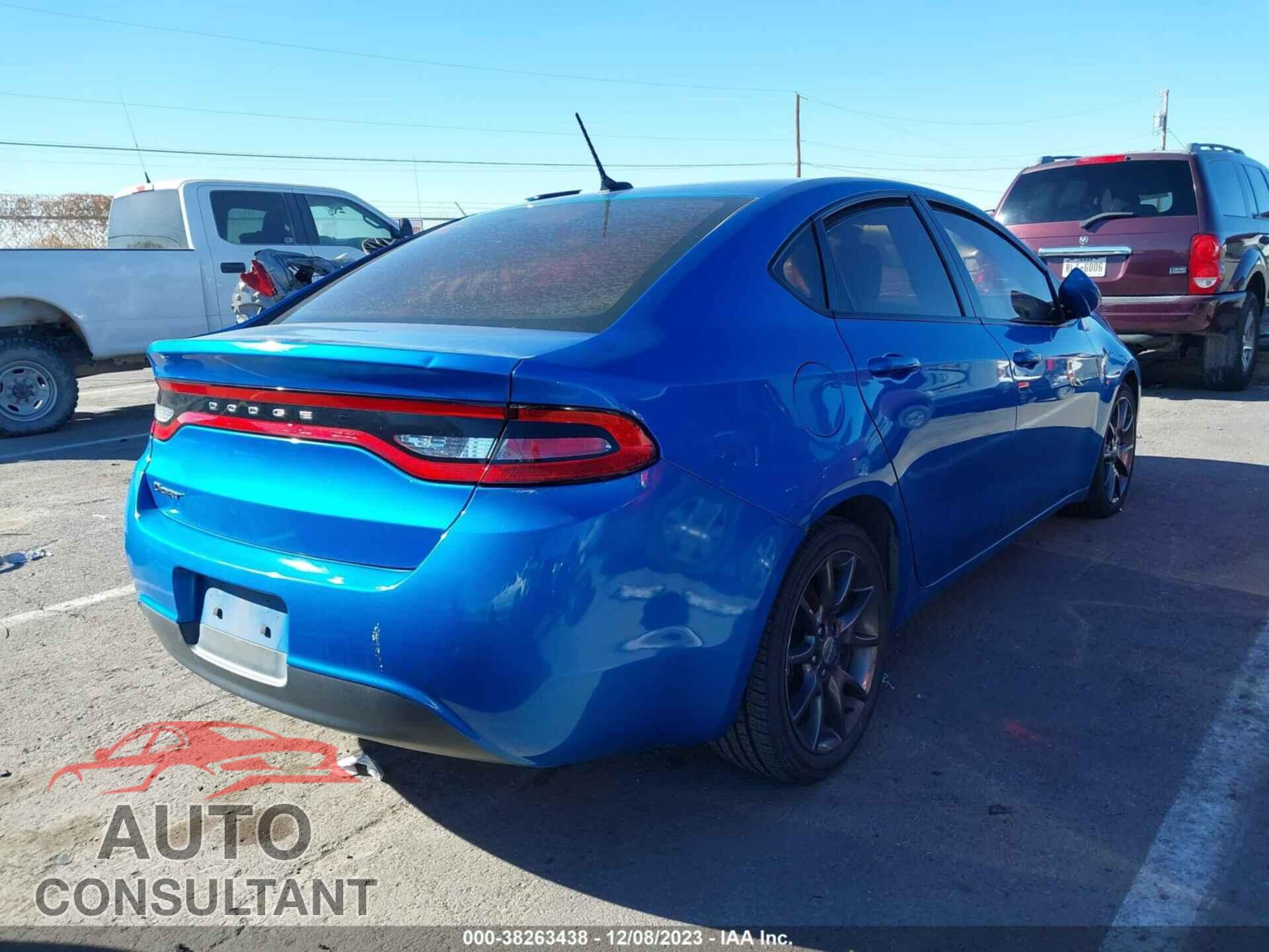 DODGE DART 2016 - 1C3CDFAA2GD656817