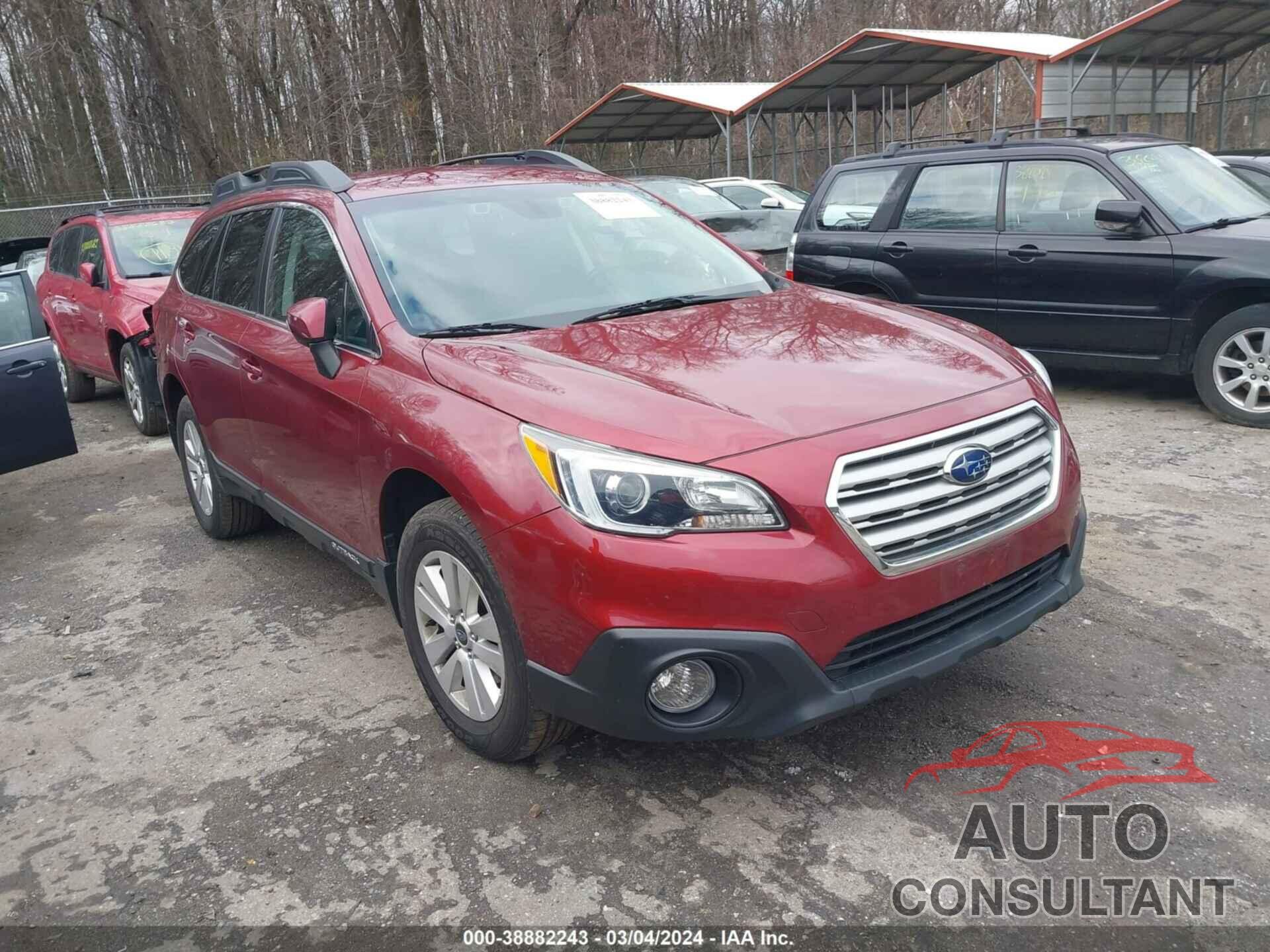 SUBARU OUTBACK 2017 - 4S4BSAFCXH3202537