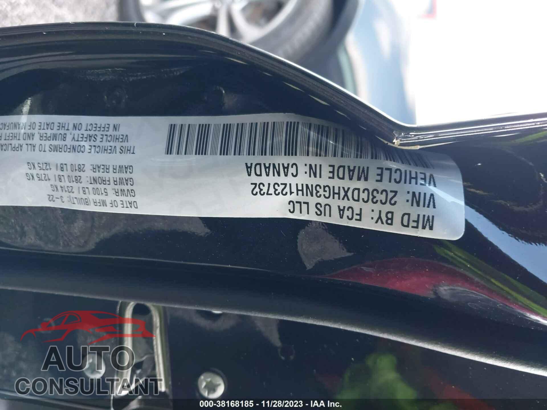 DODGE CHARGER 2022 - 2C3CDXHG3NH123732