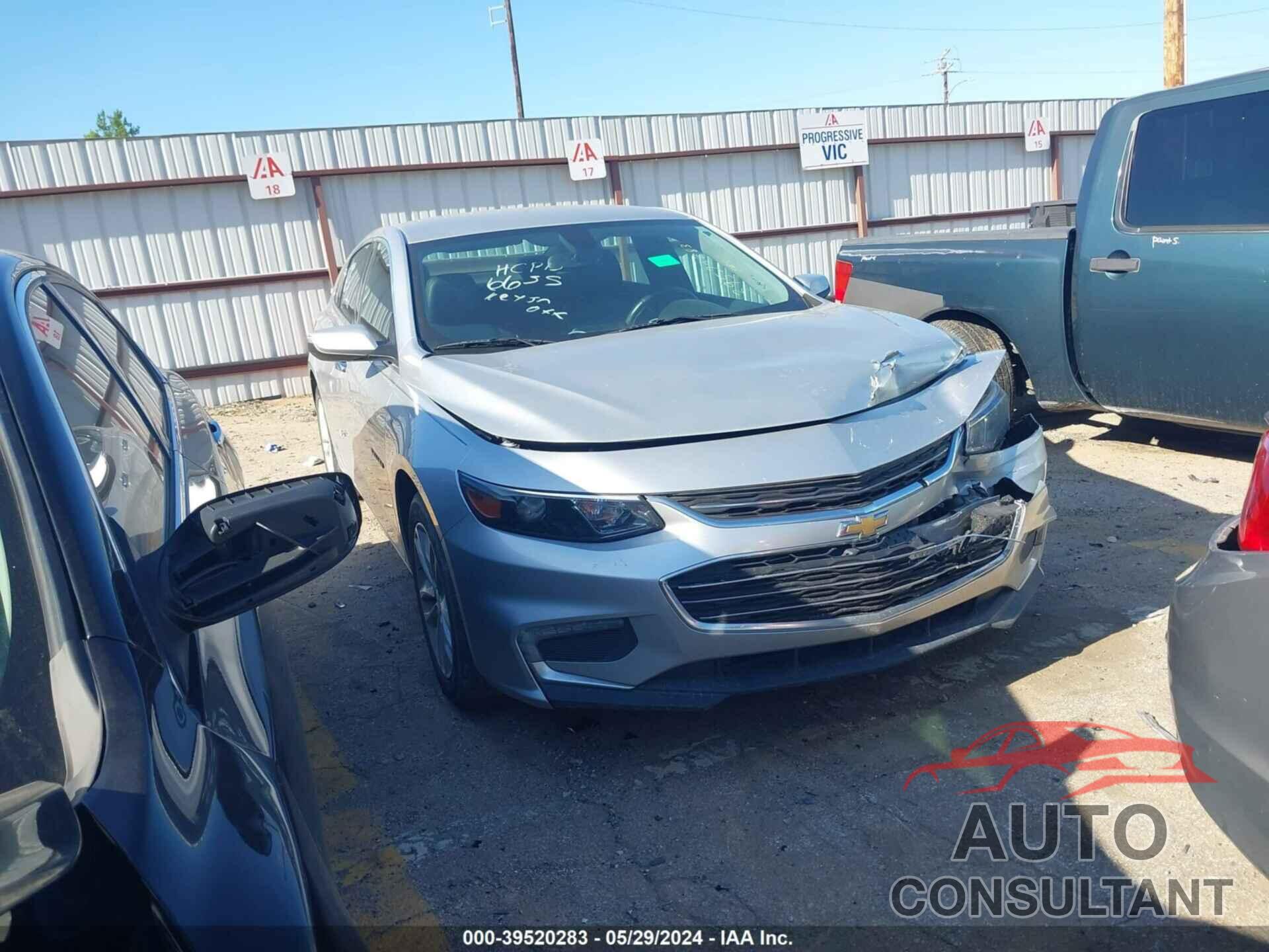 CHEVROLET MALIBU 2017 - 1G1ZE5ST8HF266655