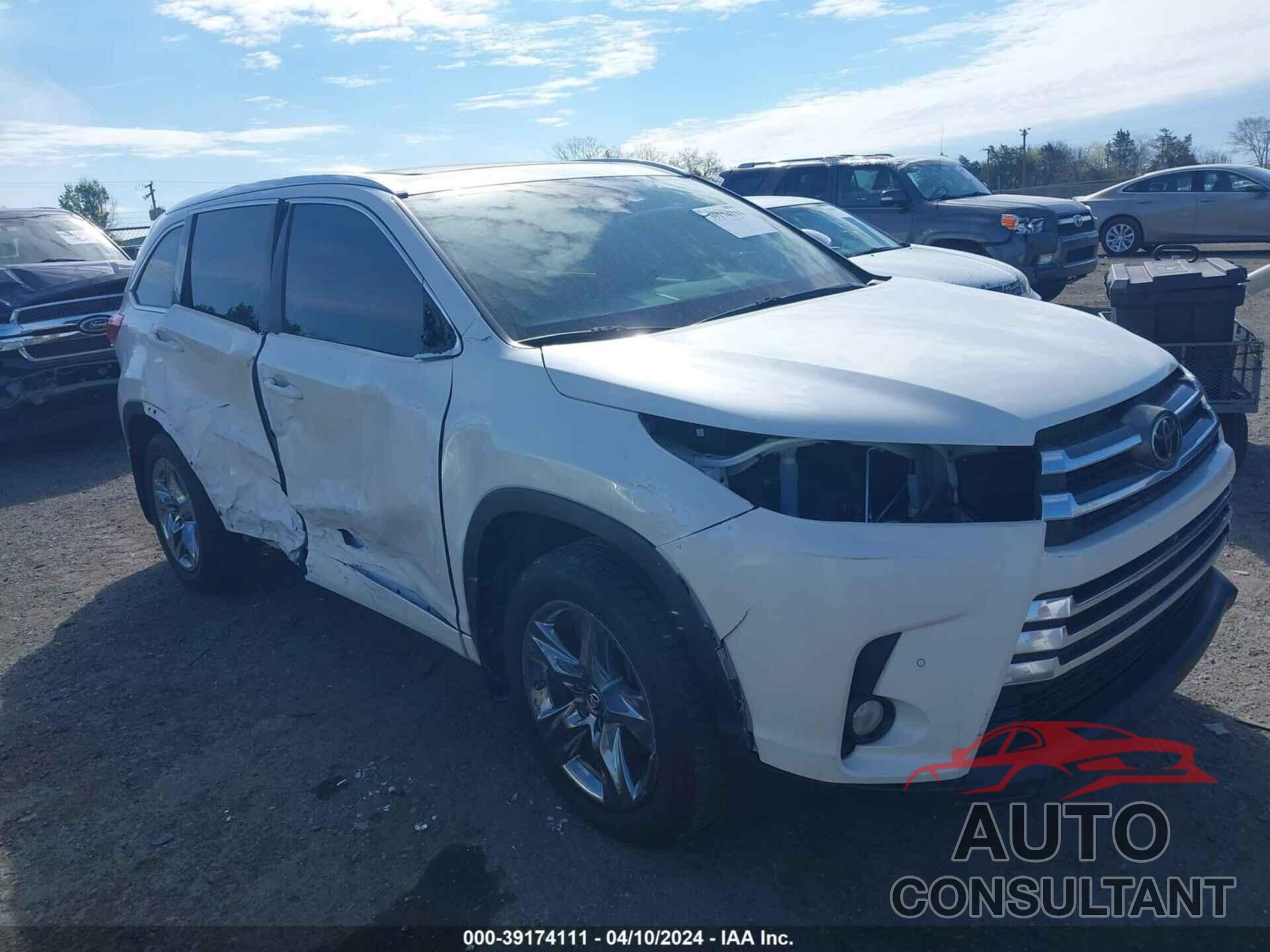 TOYOTA HIGHLANDER 2017 - 5TDDZRFH5HS436148