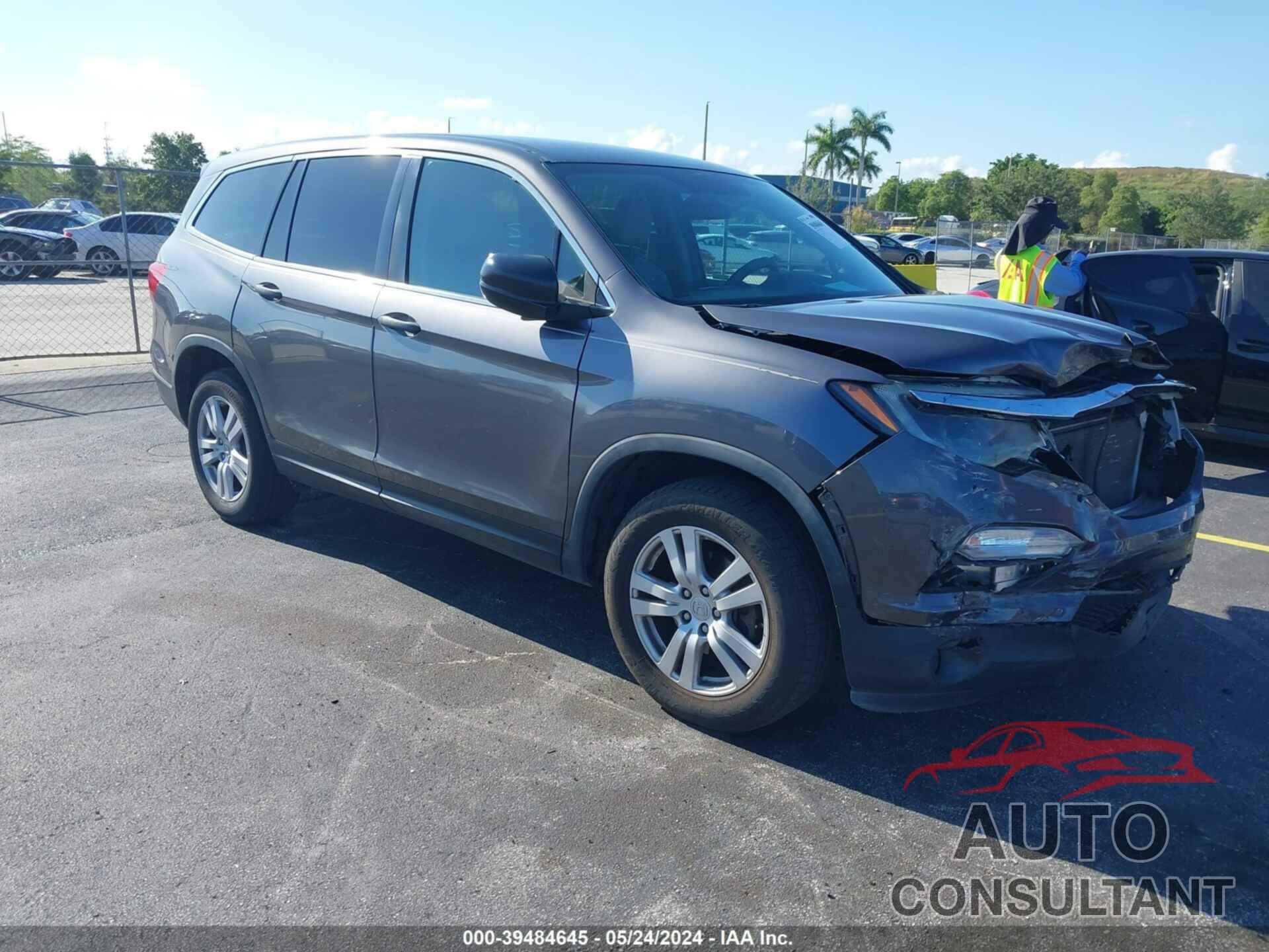 HONDA PILOT 2018 - 5FNYF5H16JB024964