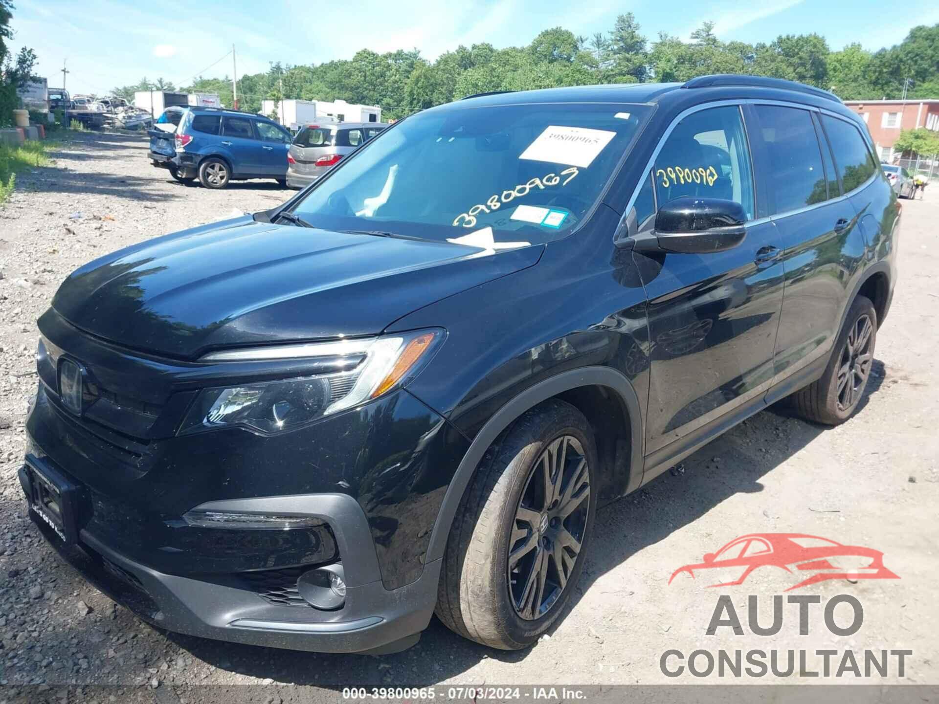 HONDA PILOT 2022 - 5FNYF6H22NB040969