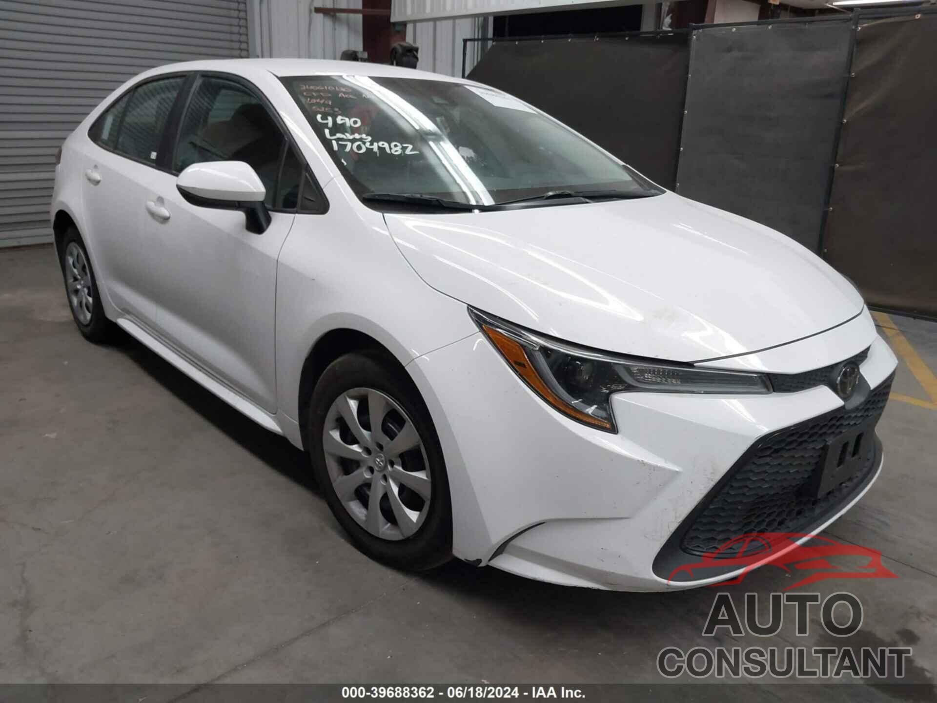 TOYOTA COROLLA 2021 - 5YFEPMAE2MP205253
