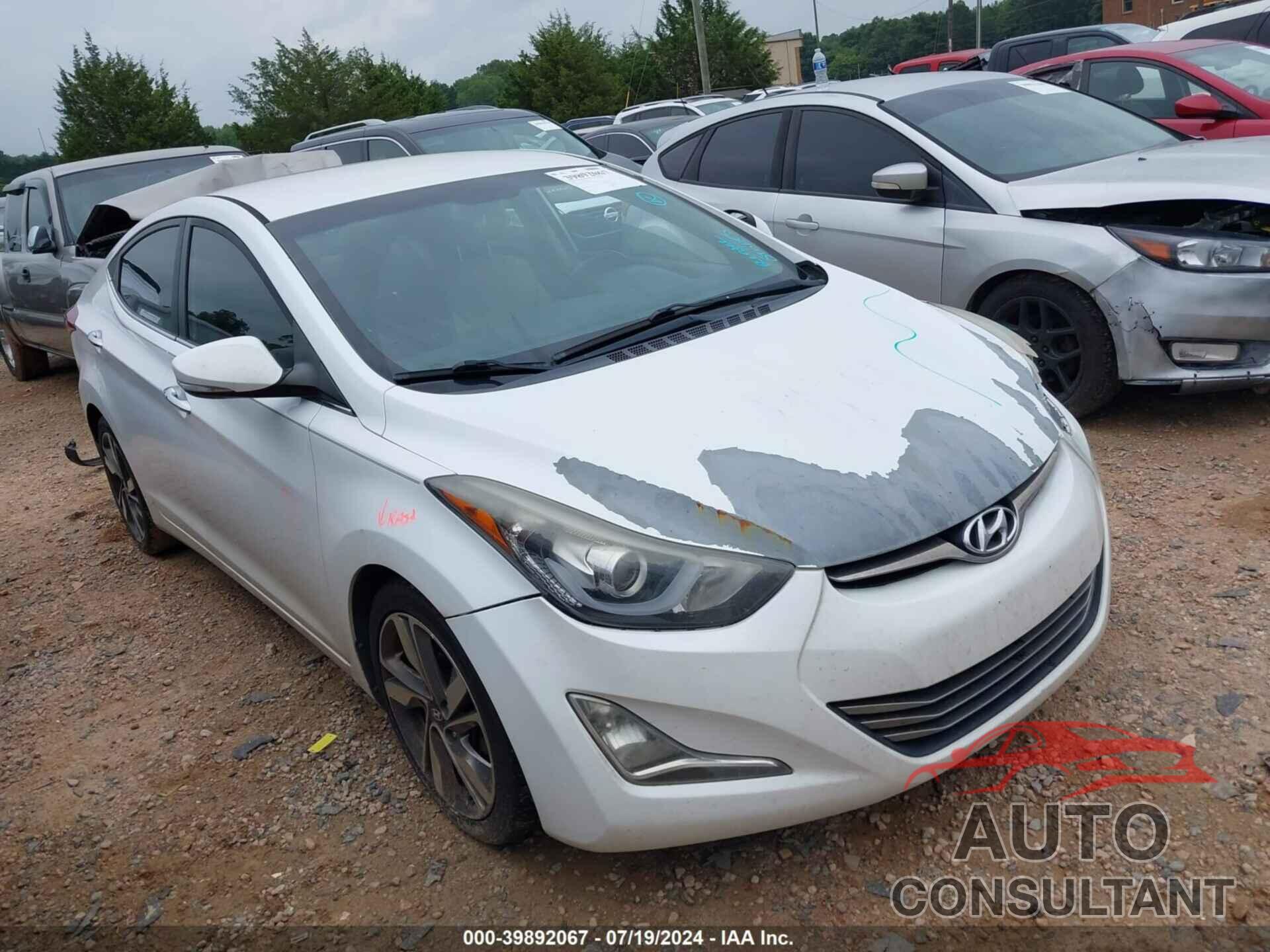 HYUNDAI ELANTRA 2016 - 5NPDH4AE4GH758609