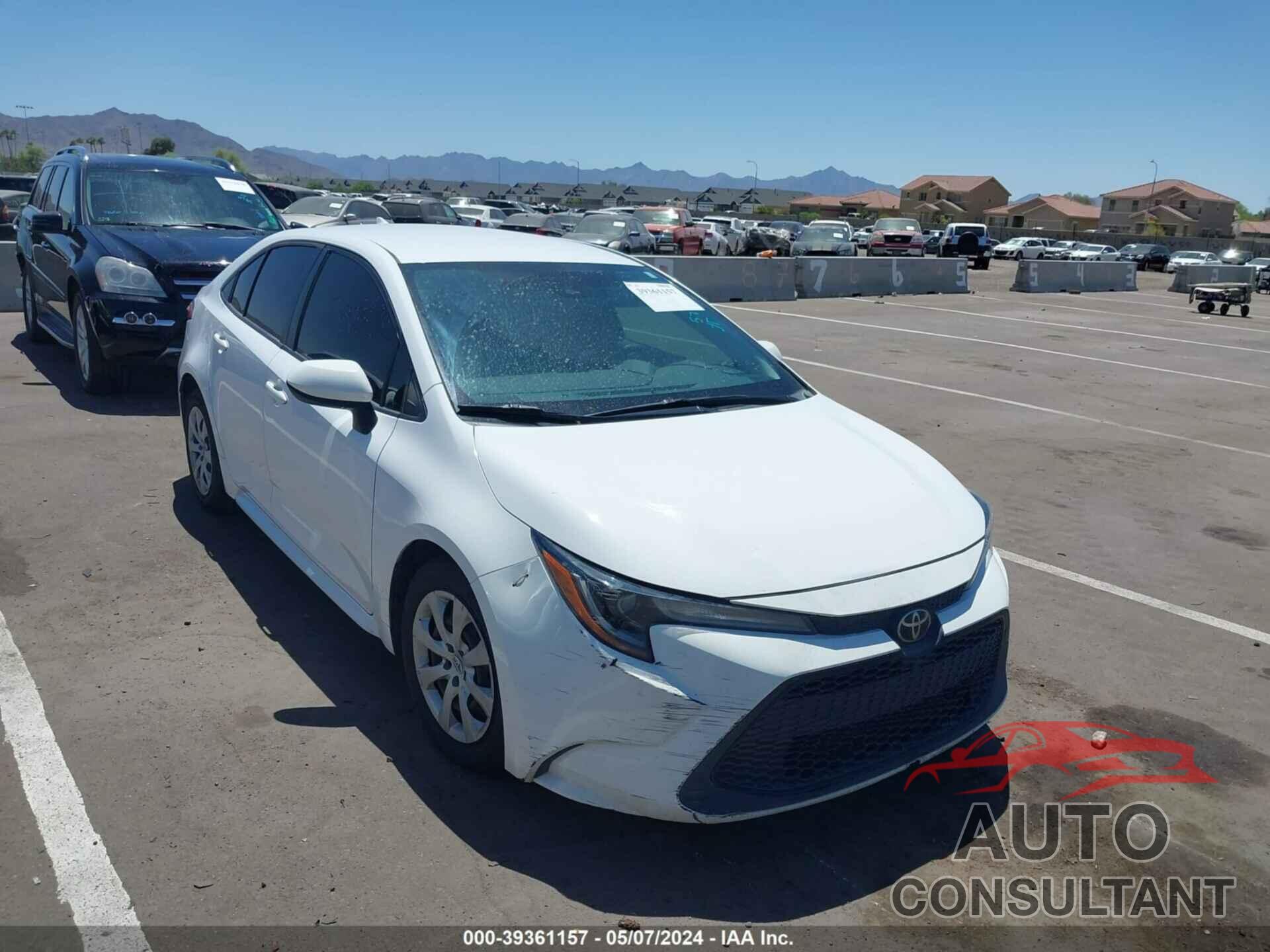 TOYOTA COROLLA 2020 - JTDEPRAE1LJ006291