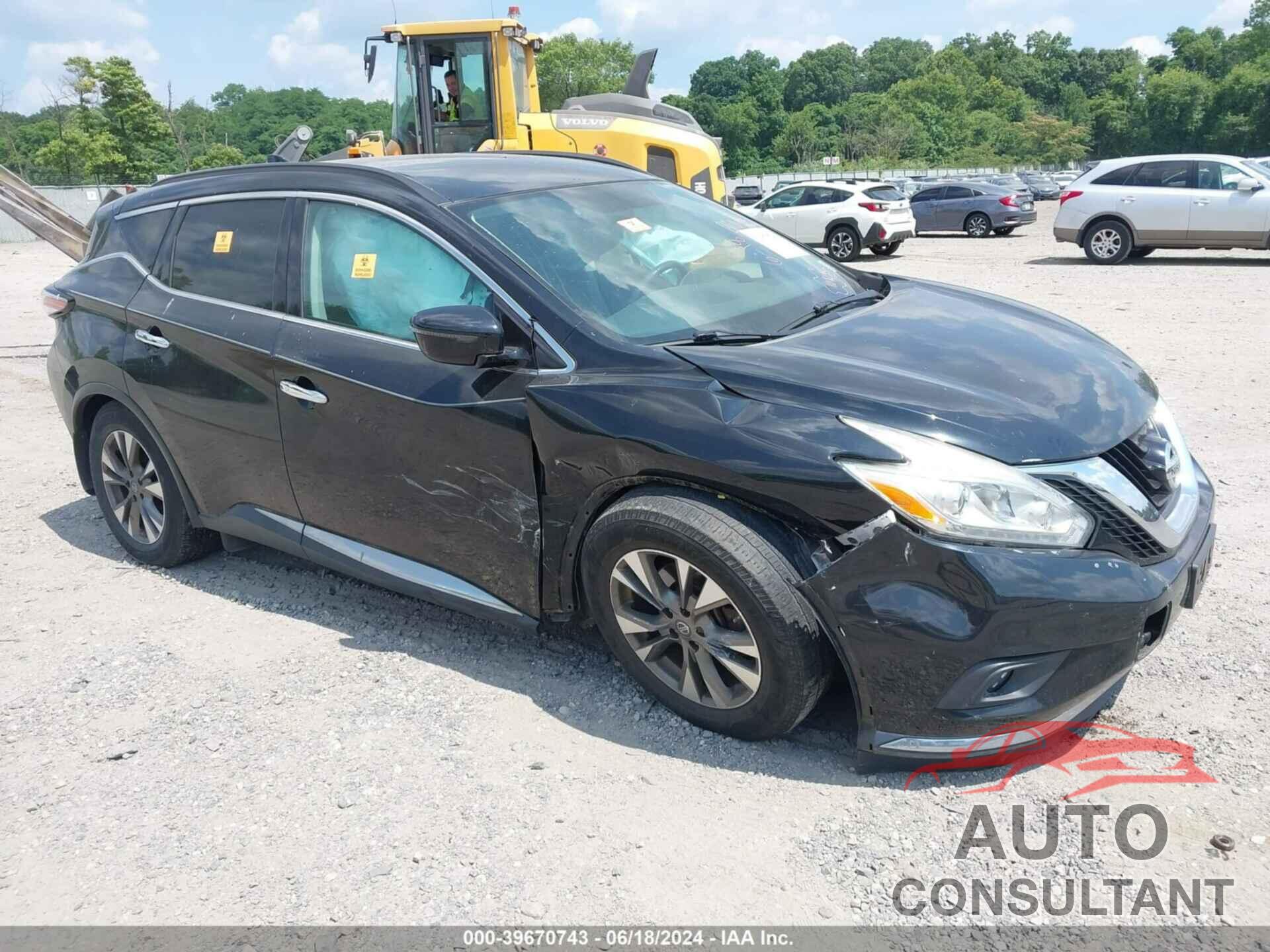 NISSAN MURANO 2017 - 5N1AZ2MH6HN148637