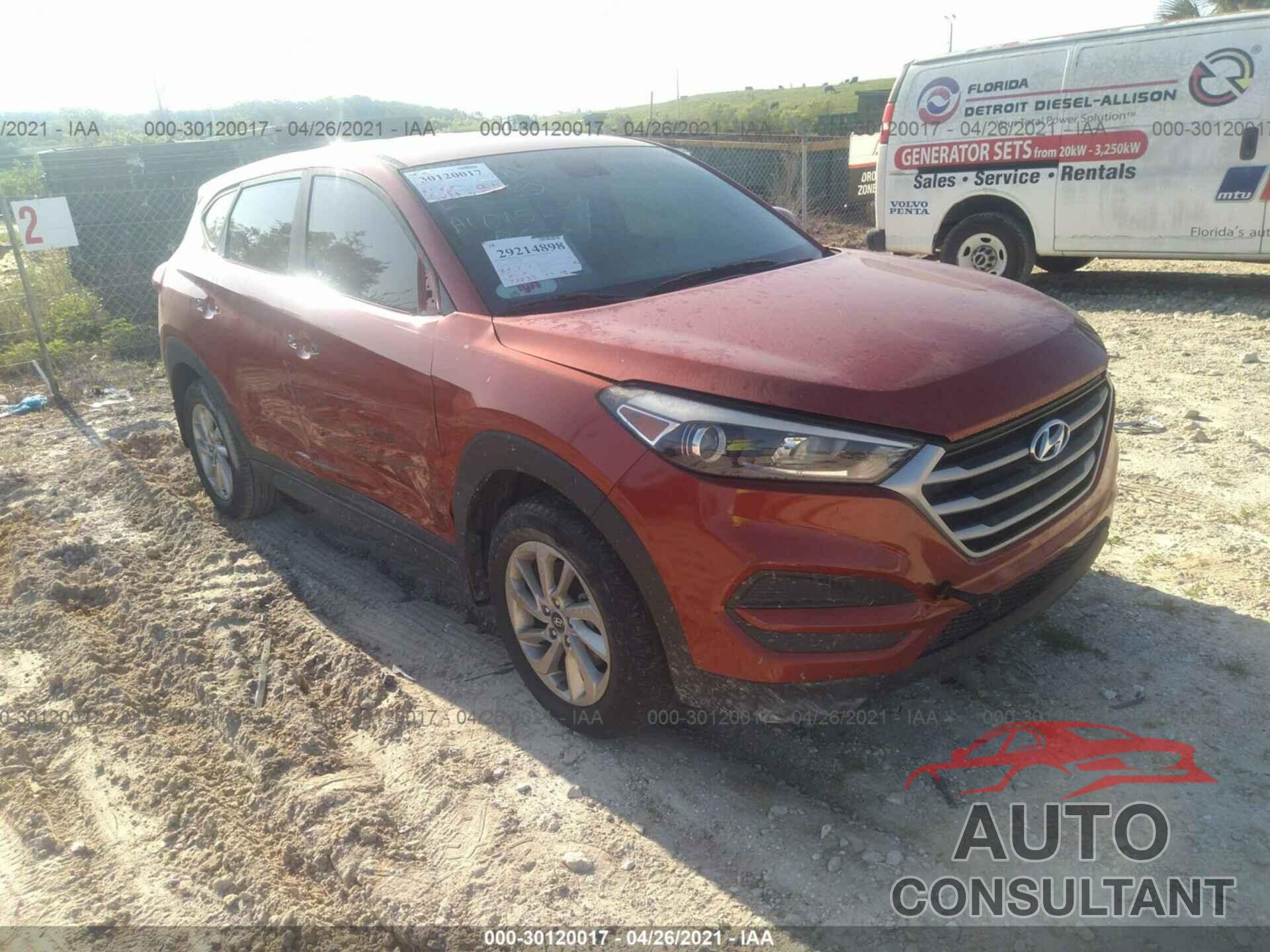 HYUNDAI TUCSON 2017 - KM8J23A40HU338709
