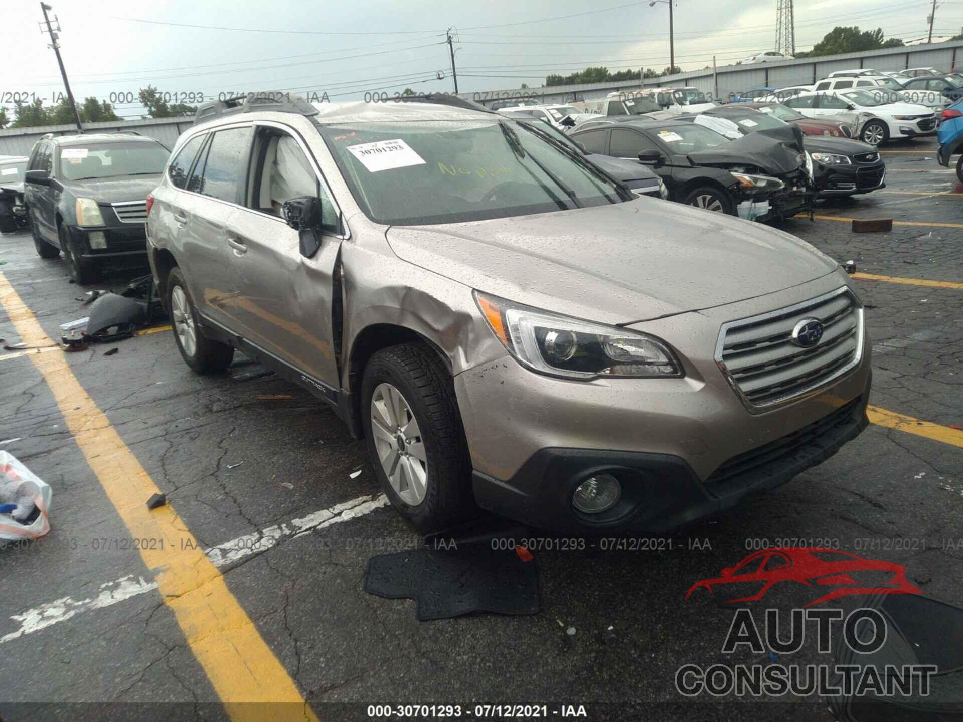 SUBARU OUTBACK 2016 - 4S4BSAFC1G3298959