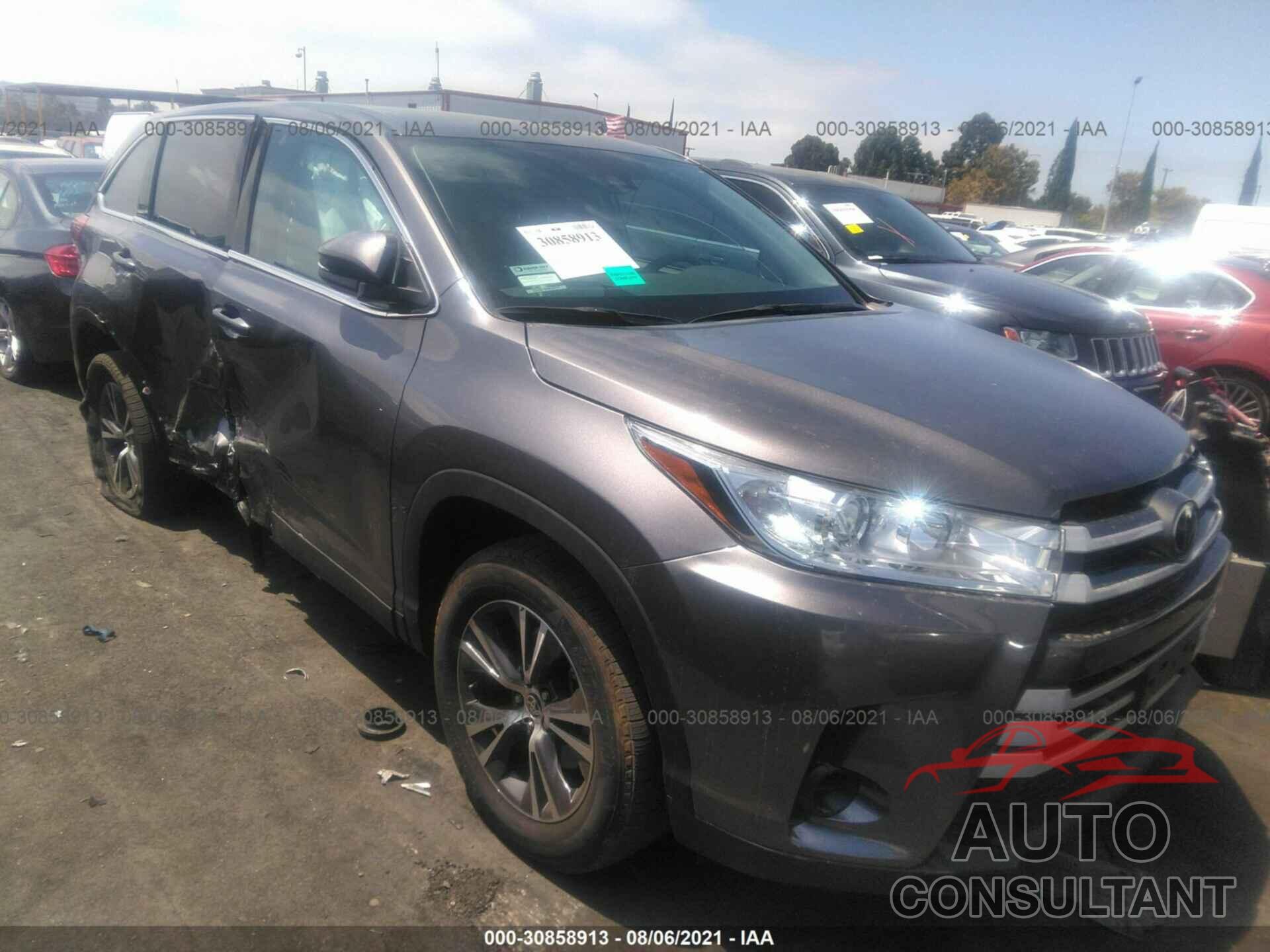 TOYOTA HIGHLANDER 2019 - 5TDZZRFH2KS367304