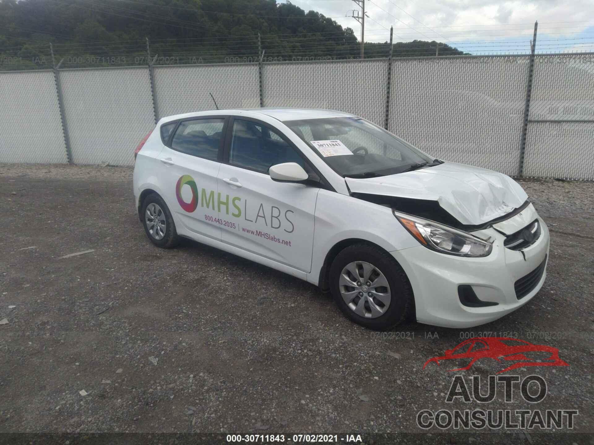 HYUNDAI ACCENT 2016 - KMHCT5AE5GU290083