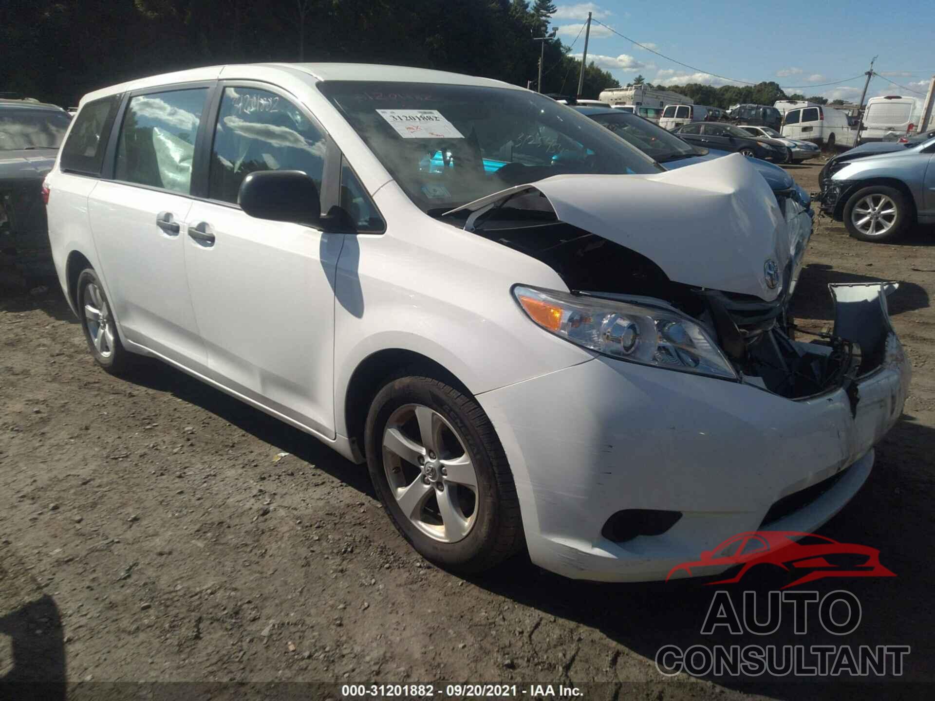 TOYOTA SIENNA 2016 - 5TDZK3DC7GS732320