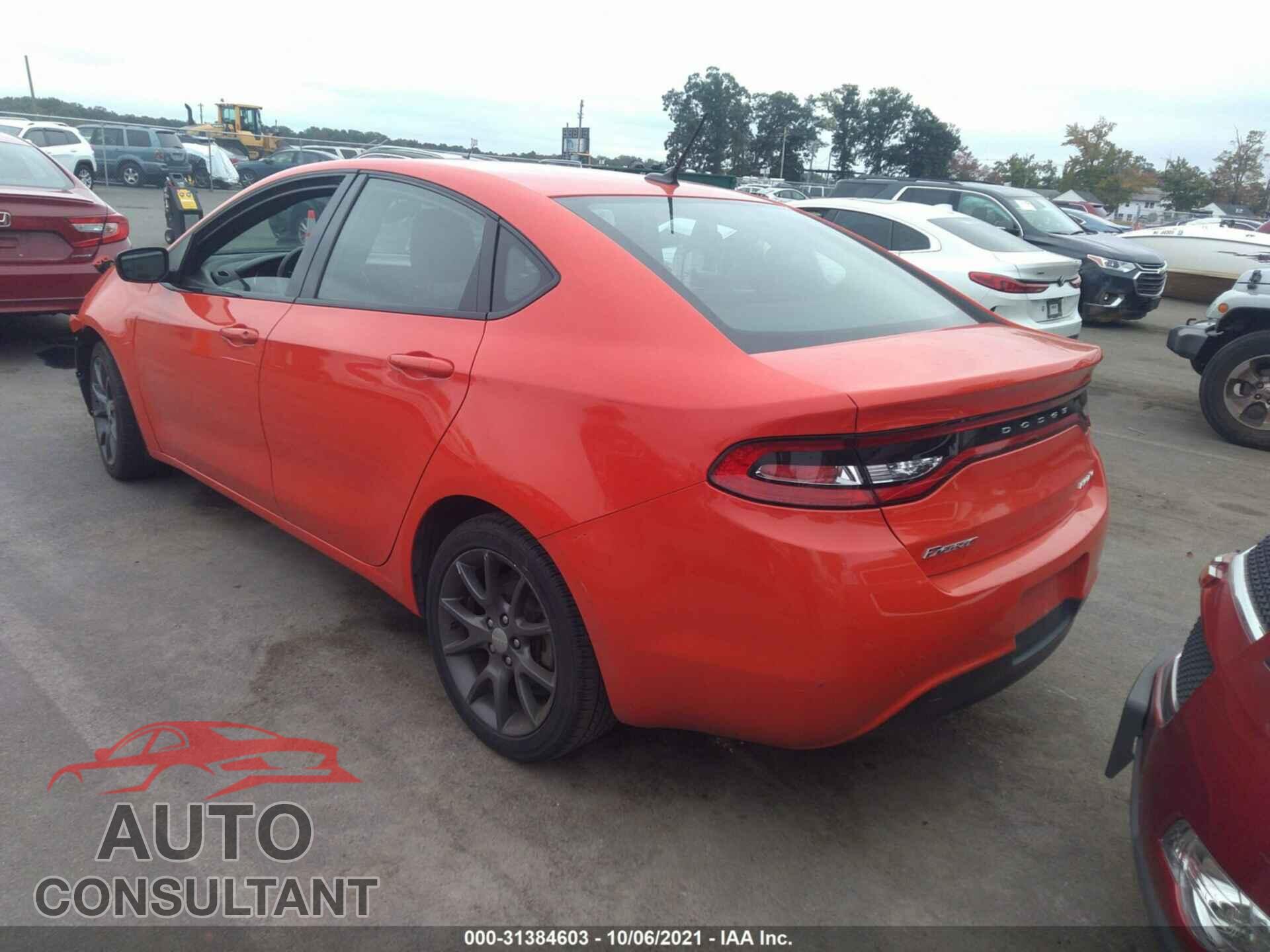DODGE DART 2016 - 1C3CDFFA2GD819281