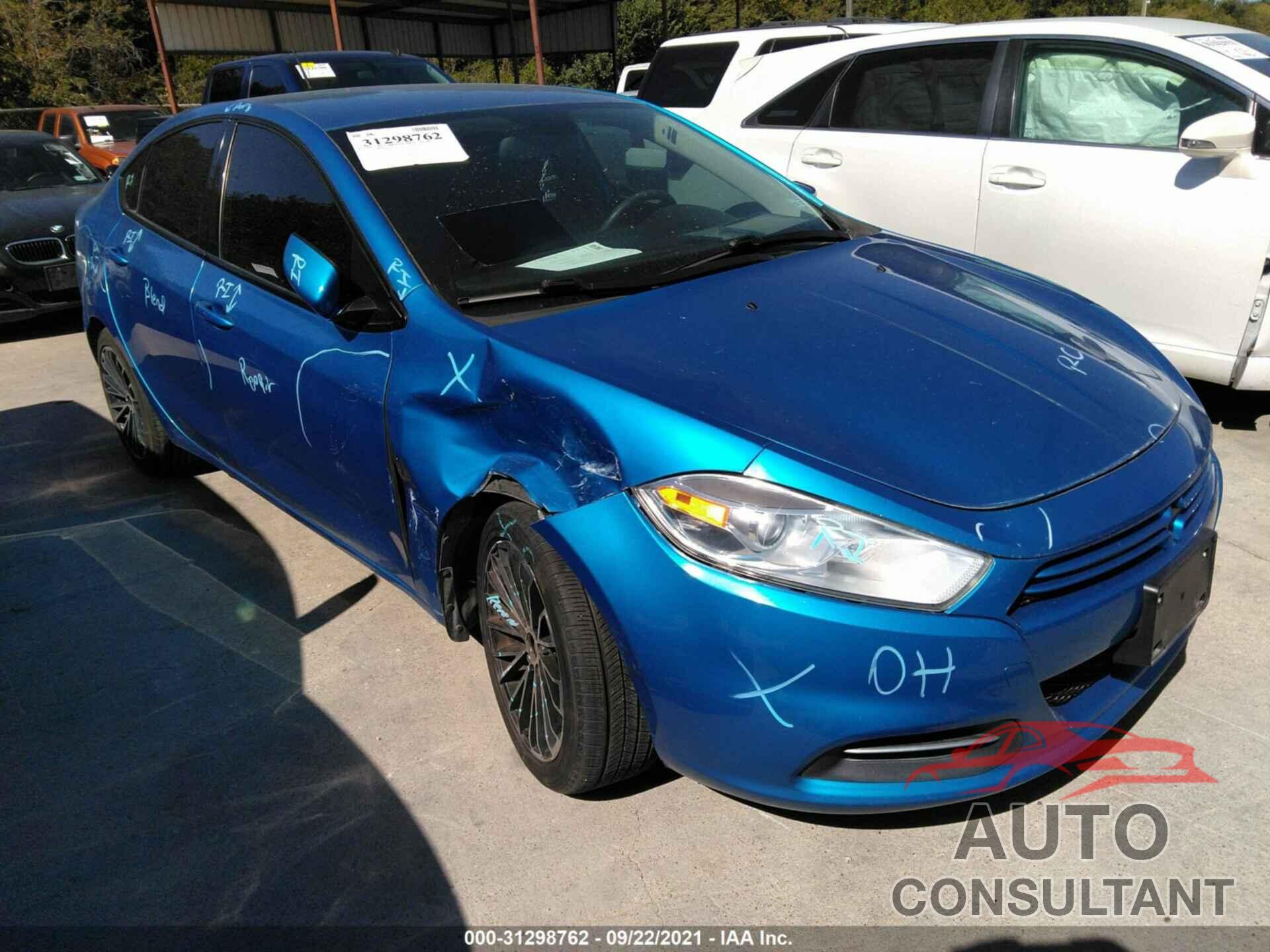 DODGE DART 2015 - JA4AS5AA0LZ011495