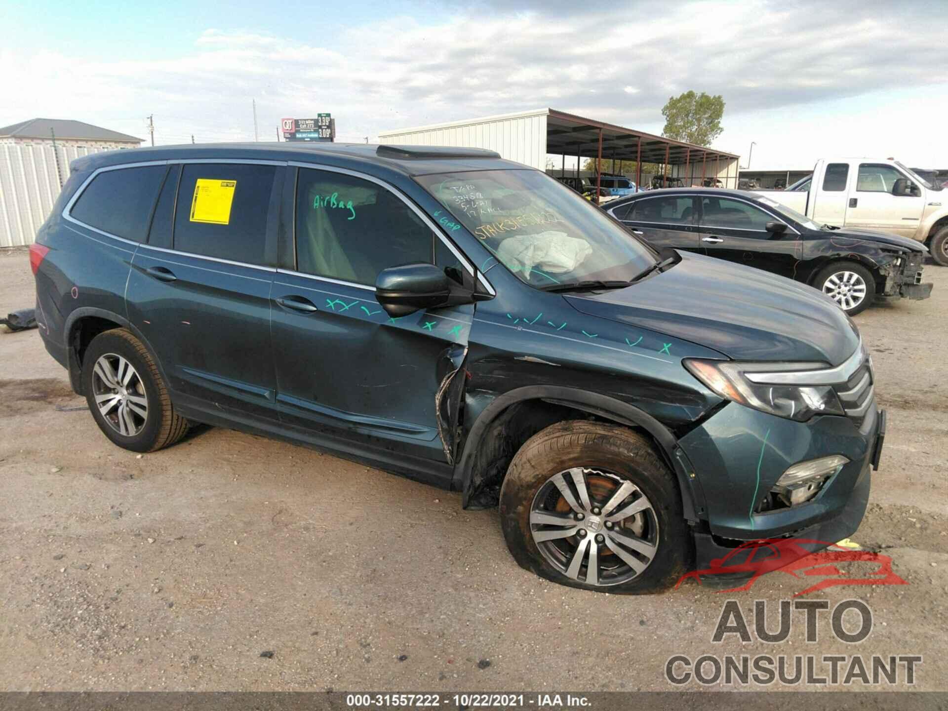 HONDA PILOT 2017 - 5FNYF6H57HB066949