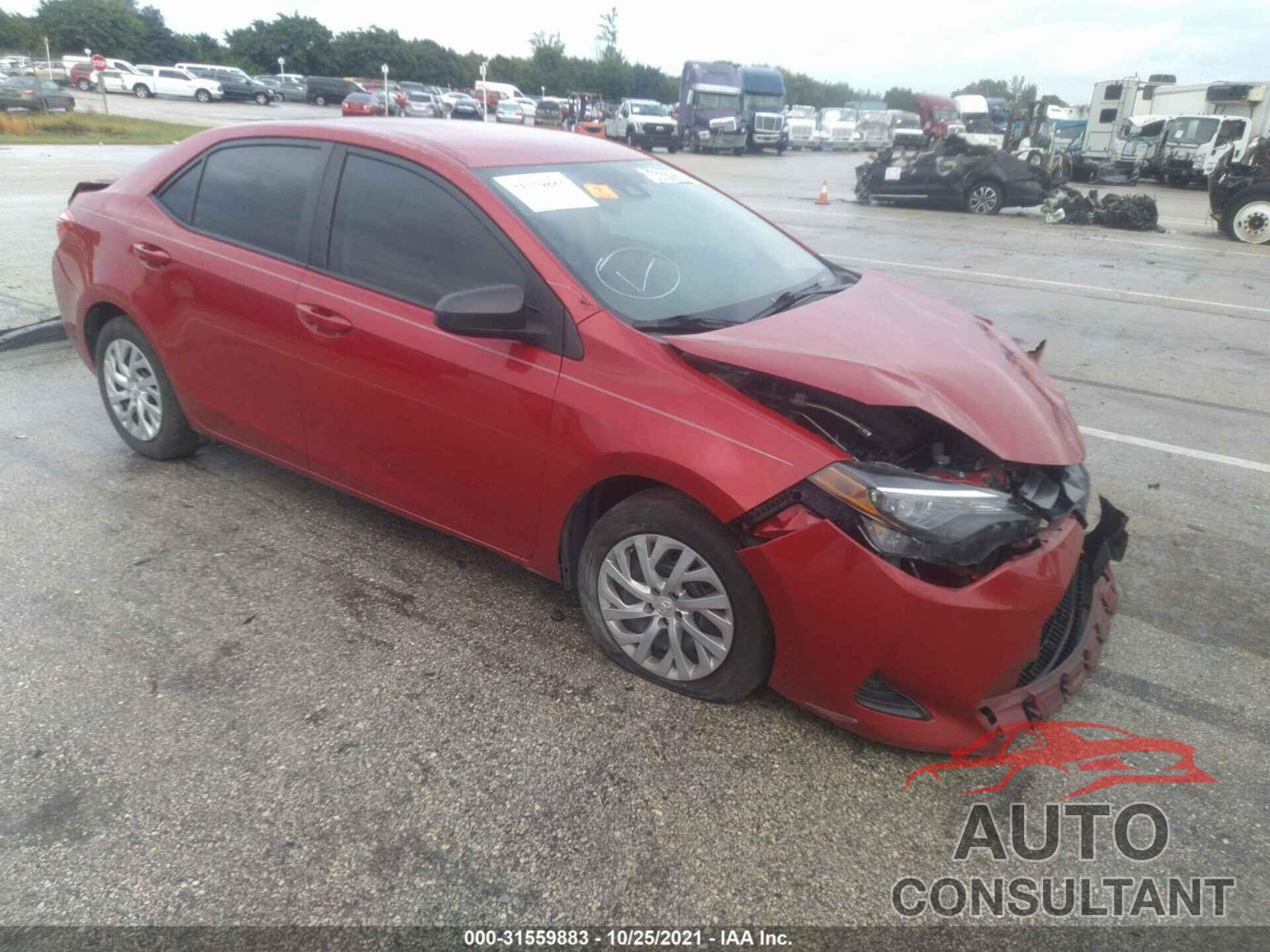 TOYOTA COROLLA 2019 - 2T1BURHE7KC171869