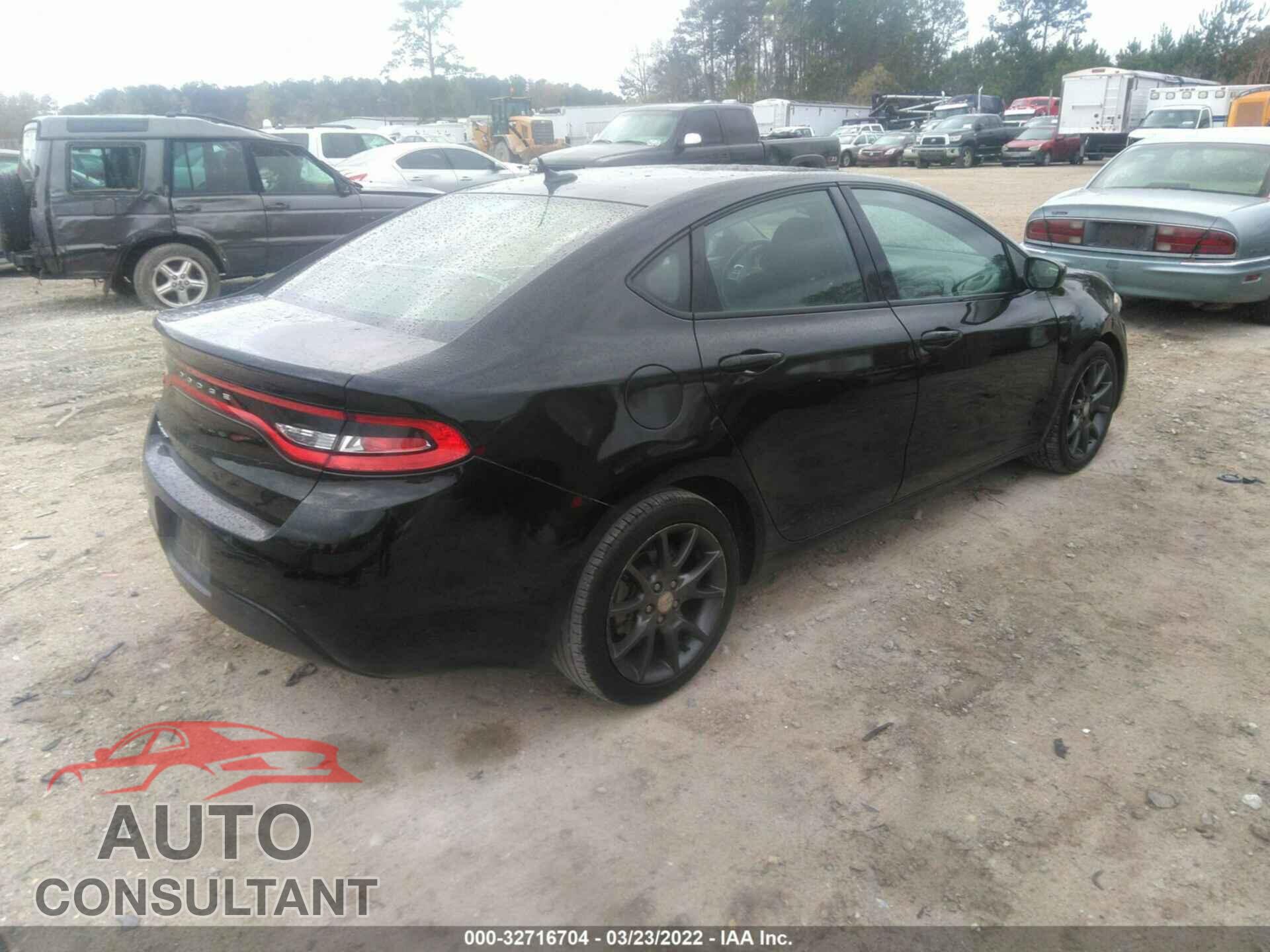 DODGE DART 2016 - 1C3CDFAA7GD530615