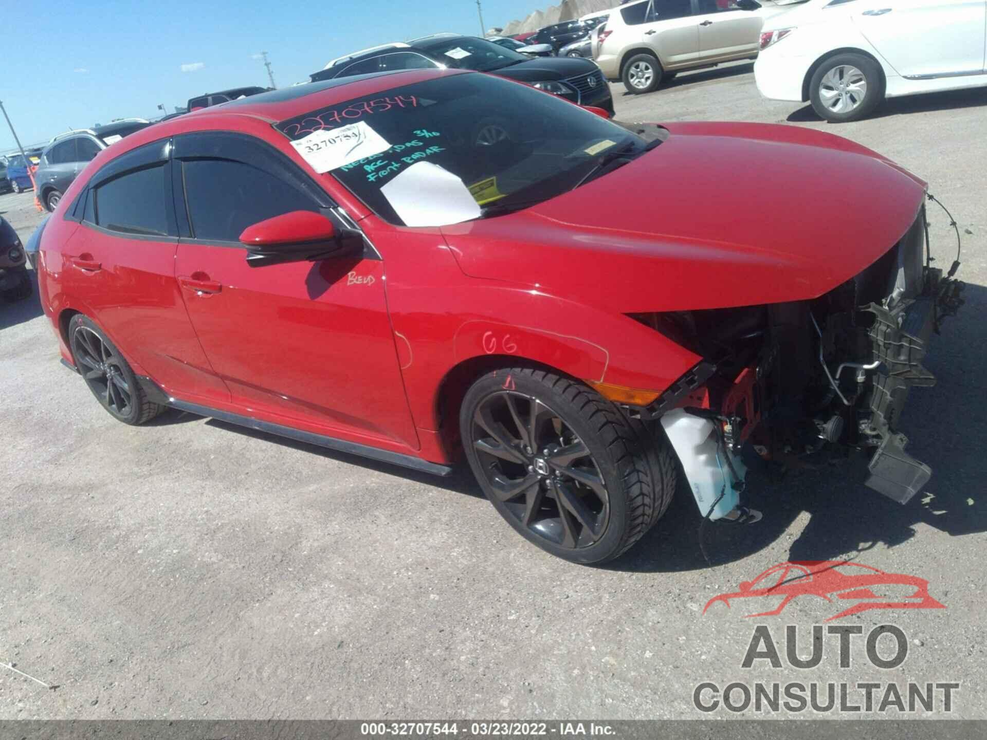 HONDA CIVIC HATCHBACK 2017 - SHHFK7H96HU218231