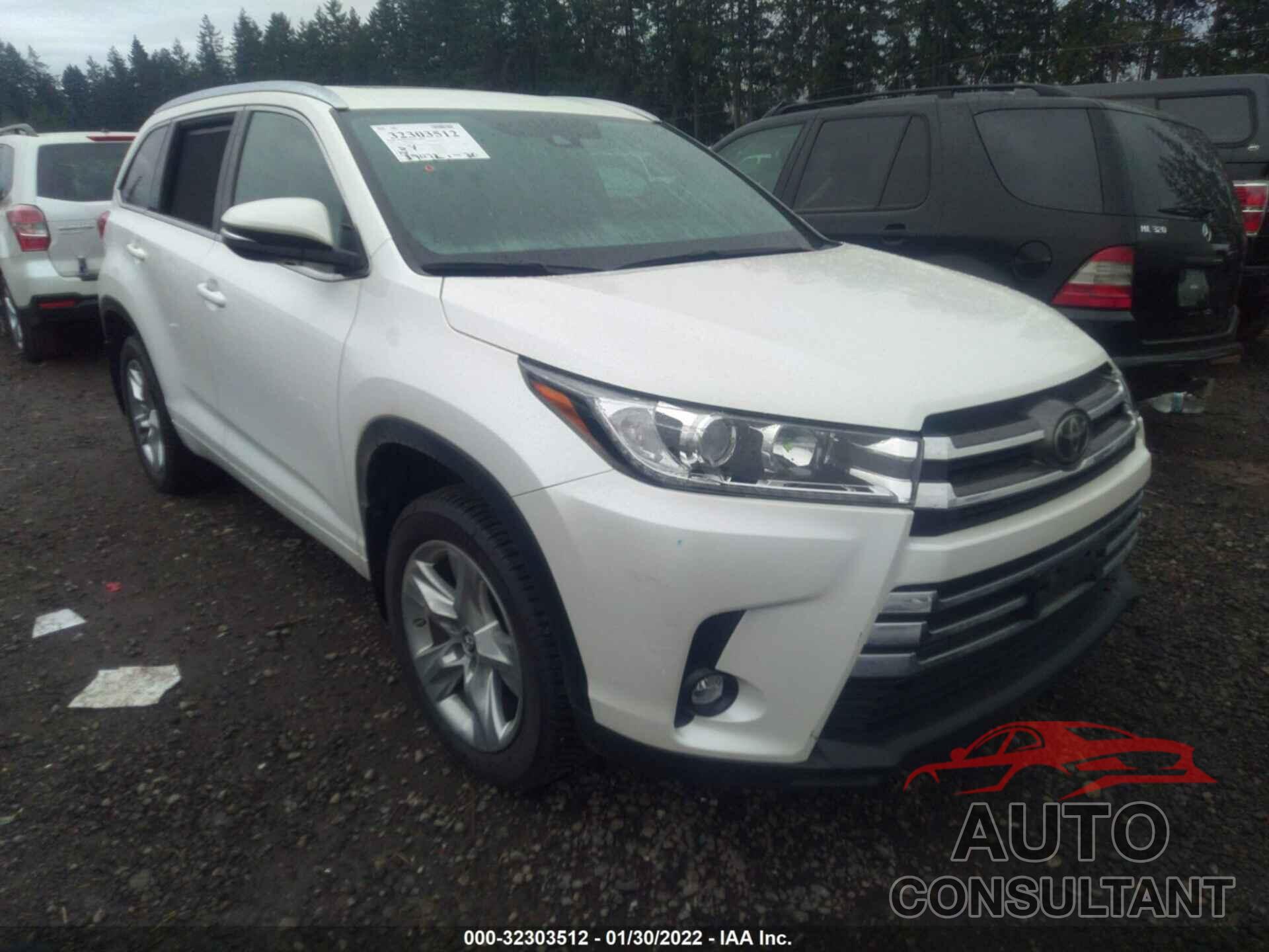 TOYOTA HIGHLANDER 2019 - 5TDDZRFH7KS958836