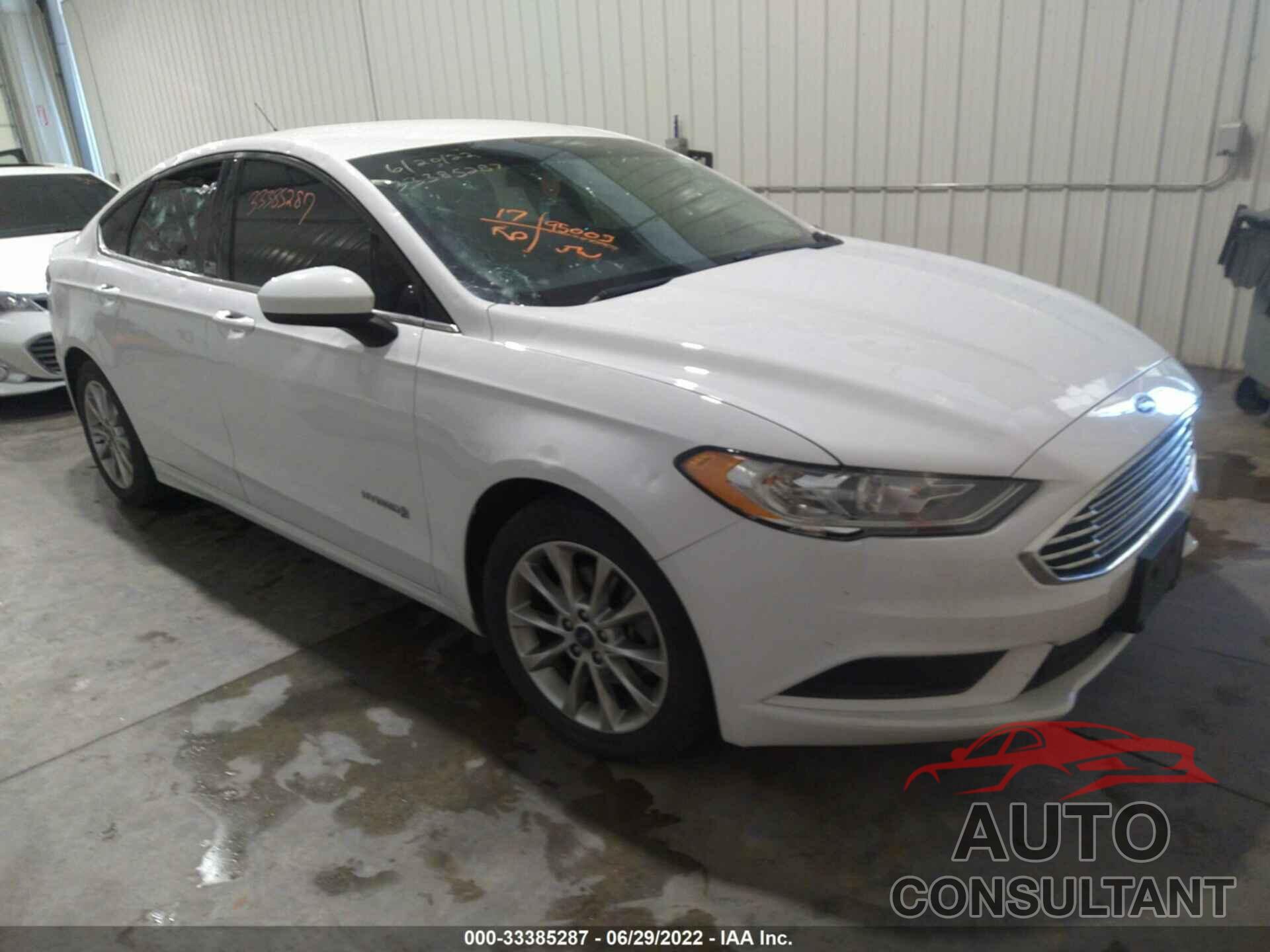 FORD FUSION 2017 - 3FA6P0UU7HR235225
