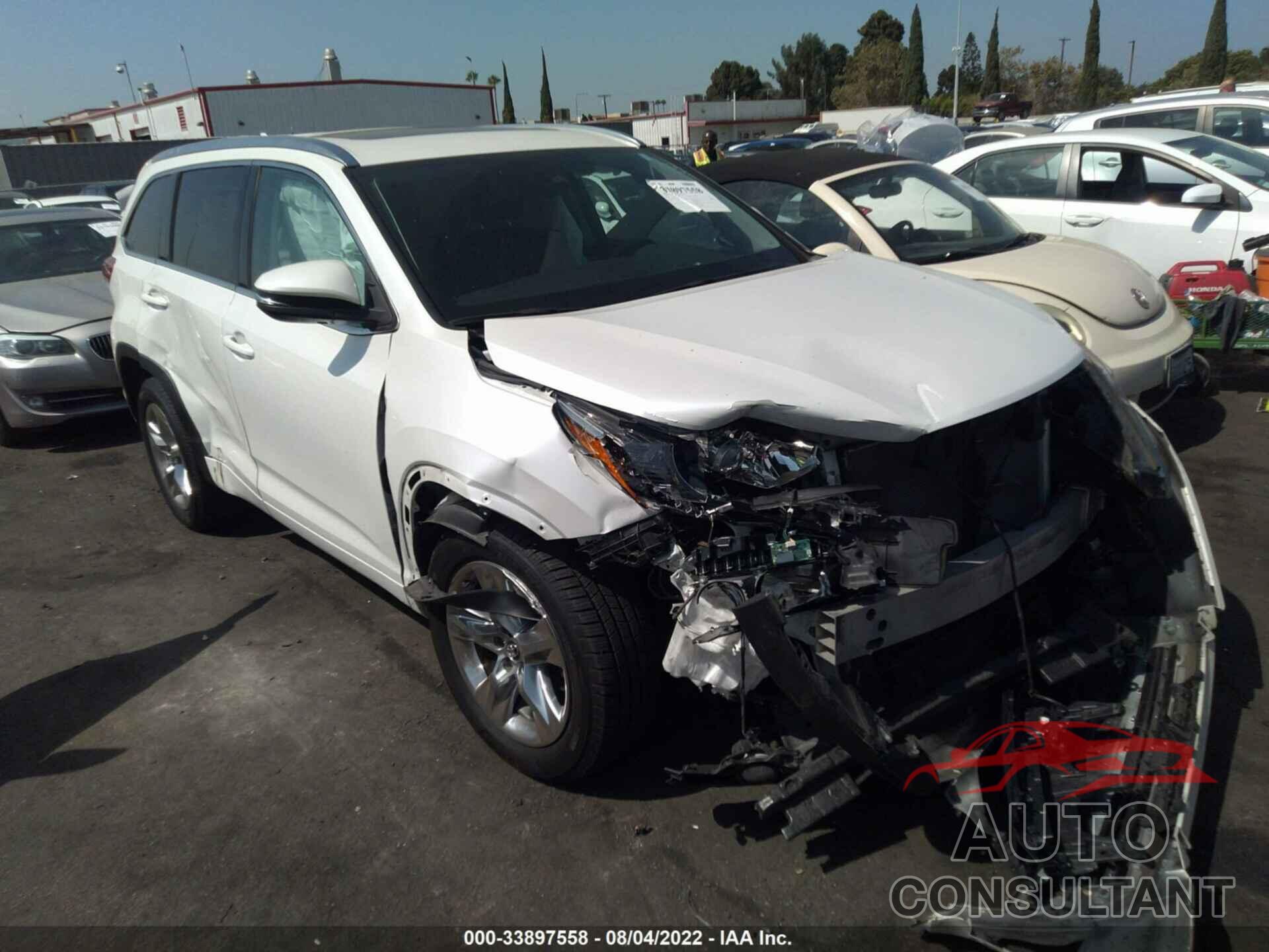 TOYOTA HIGHLANDER 2018 - 5TDYZRFH4JS245862