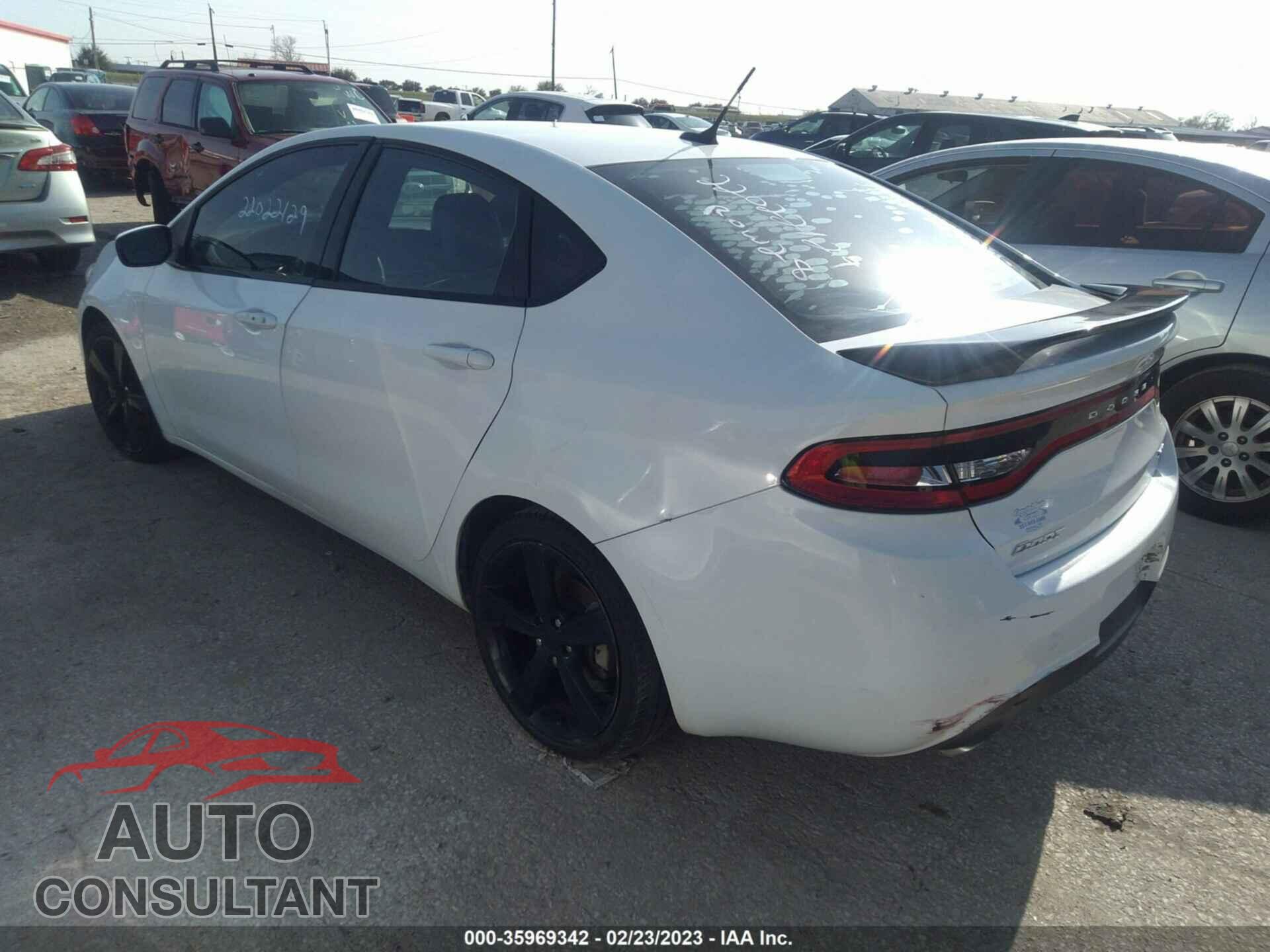 DODGE DART 2016 - 1C3CDFEB4GD539033